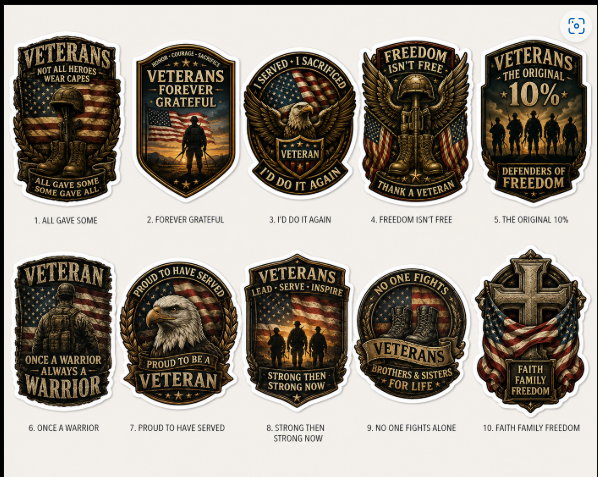 Veterans Stickers
