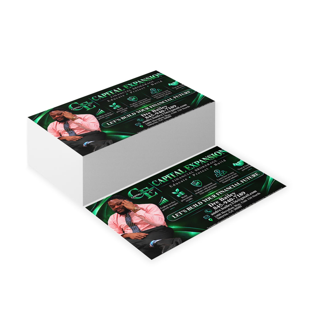 Dre Brown Business Cards – "Let’s Build Your Financial Future"