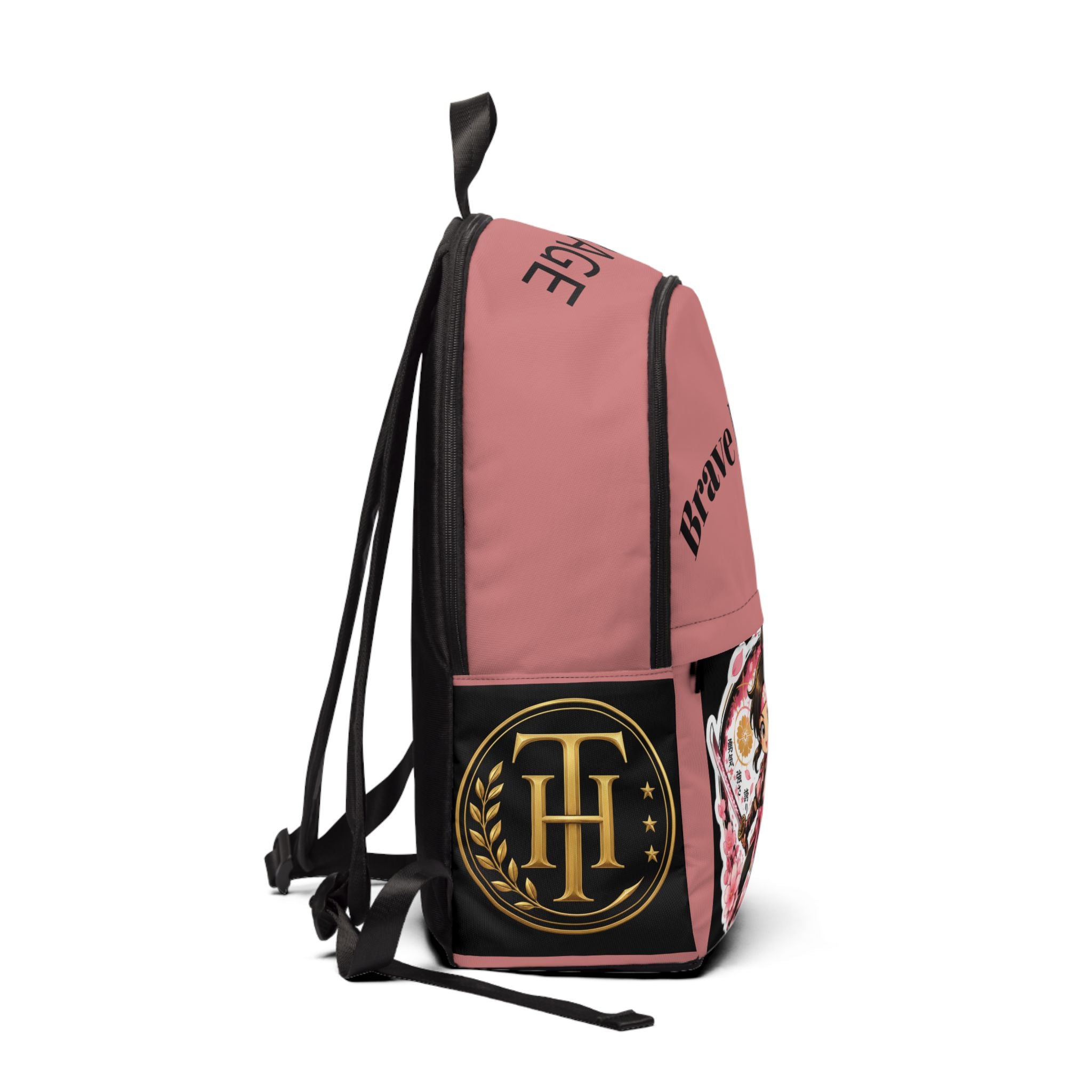 Brave Blossom Pink Anime Backpack