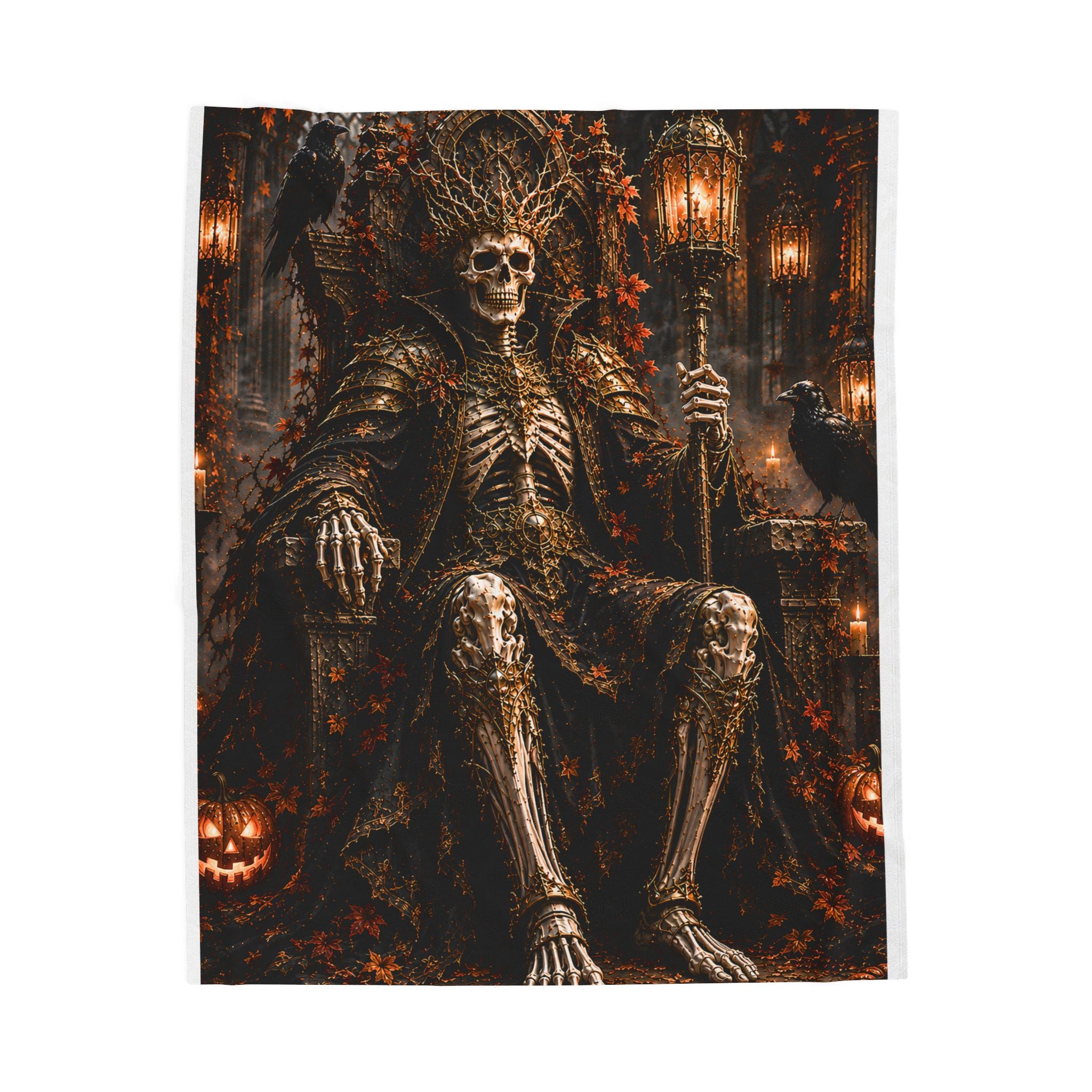 Bone King | Velveteen Plush Blanket