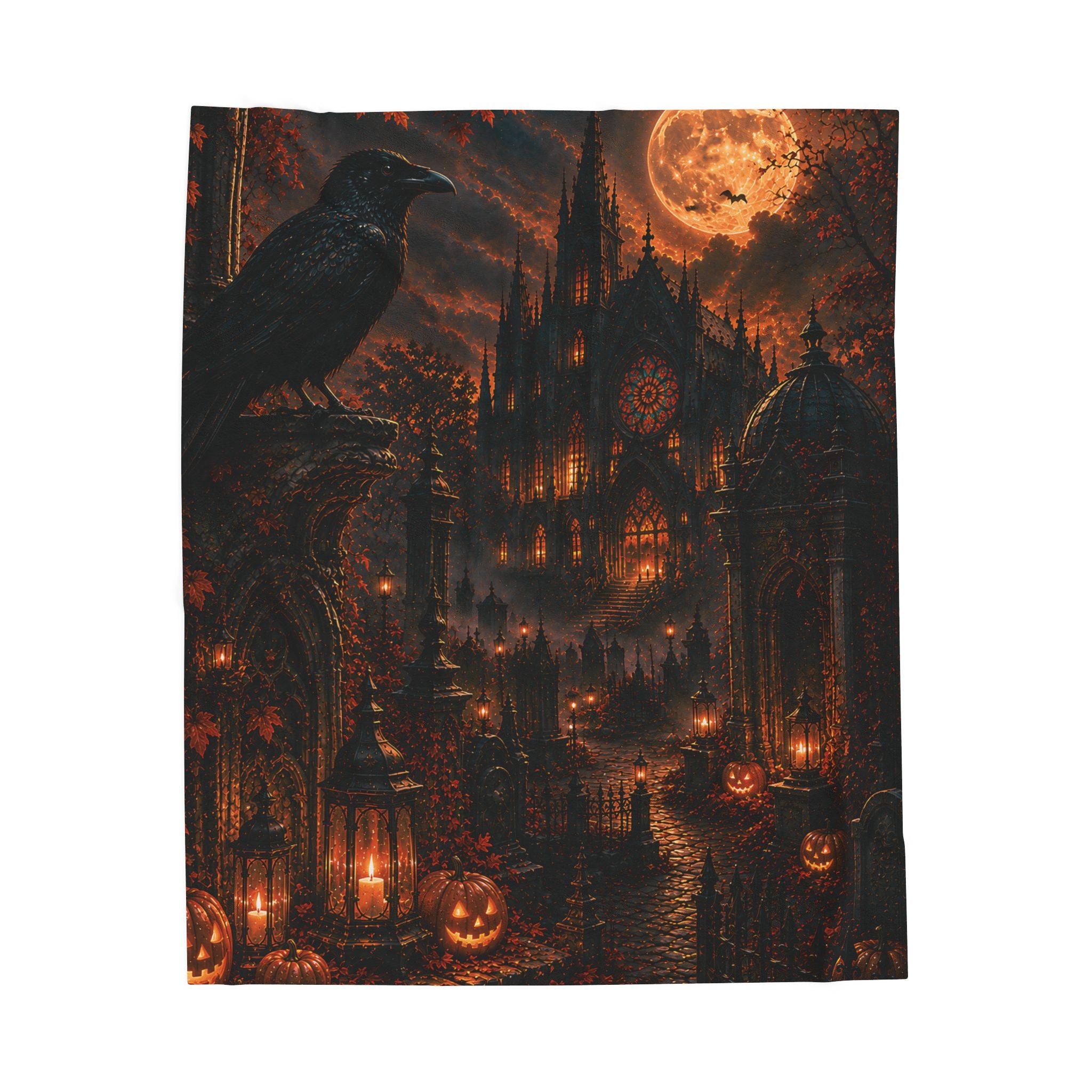 Raven Cathedral | Velveteen Plush Blanket
