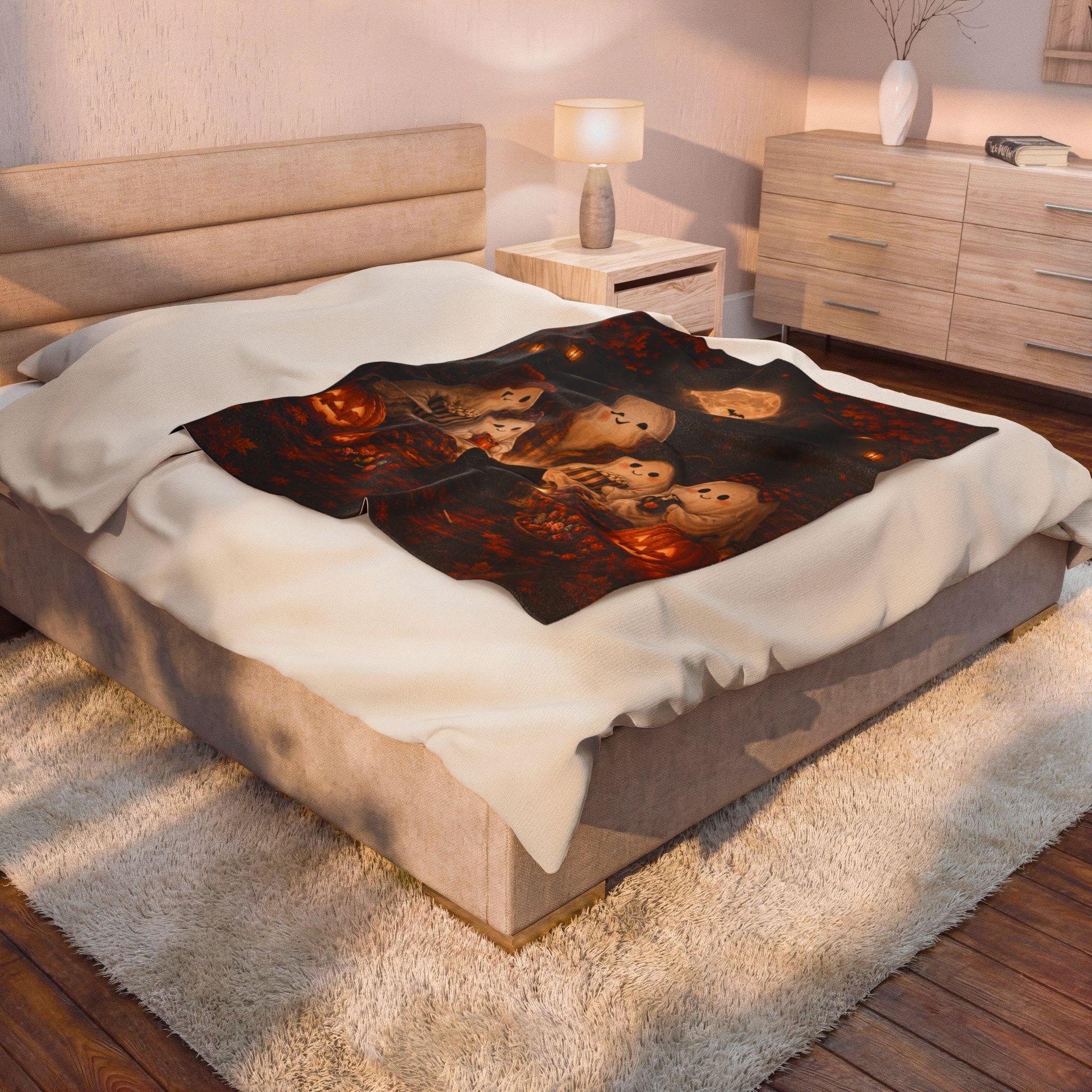 Boo Movie Night | Velveteen Plush Blanket