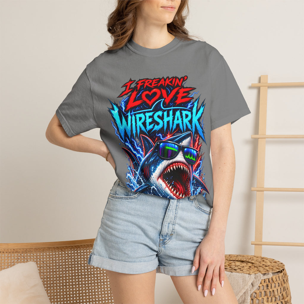 I Freakin' Love Wireshark T-Shirt | Retro Shark Network Tee (It's Not Working — "I Can't Connect!")