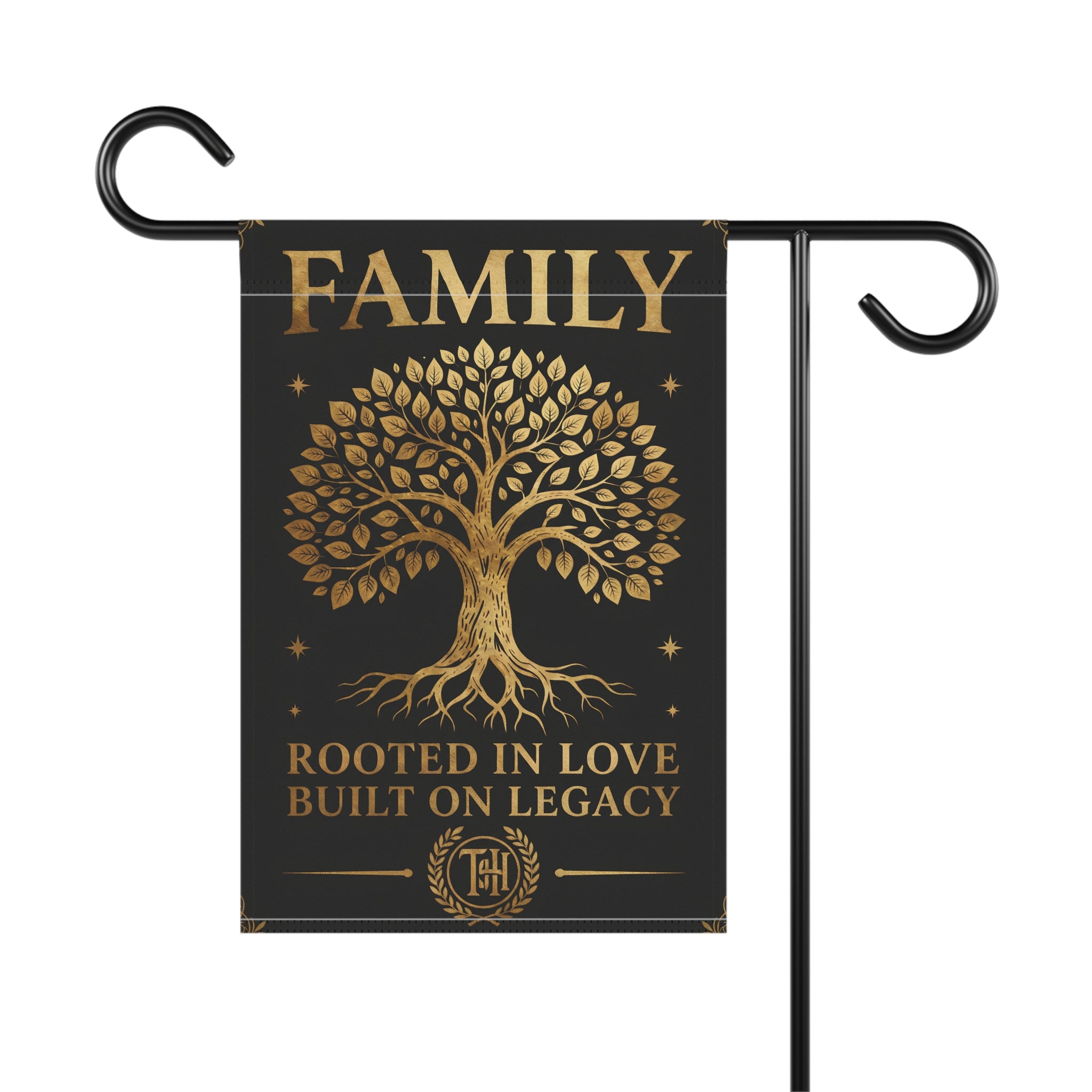 Family Heritage Garden Flag | Rooted in Love, Built on Legacy