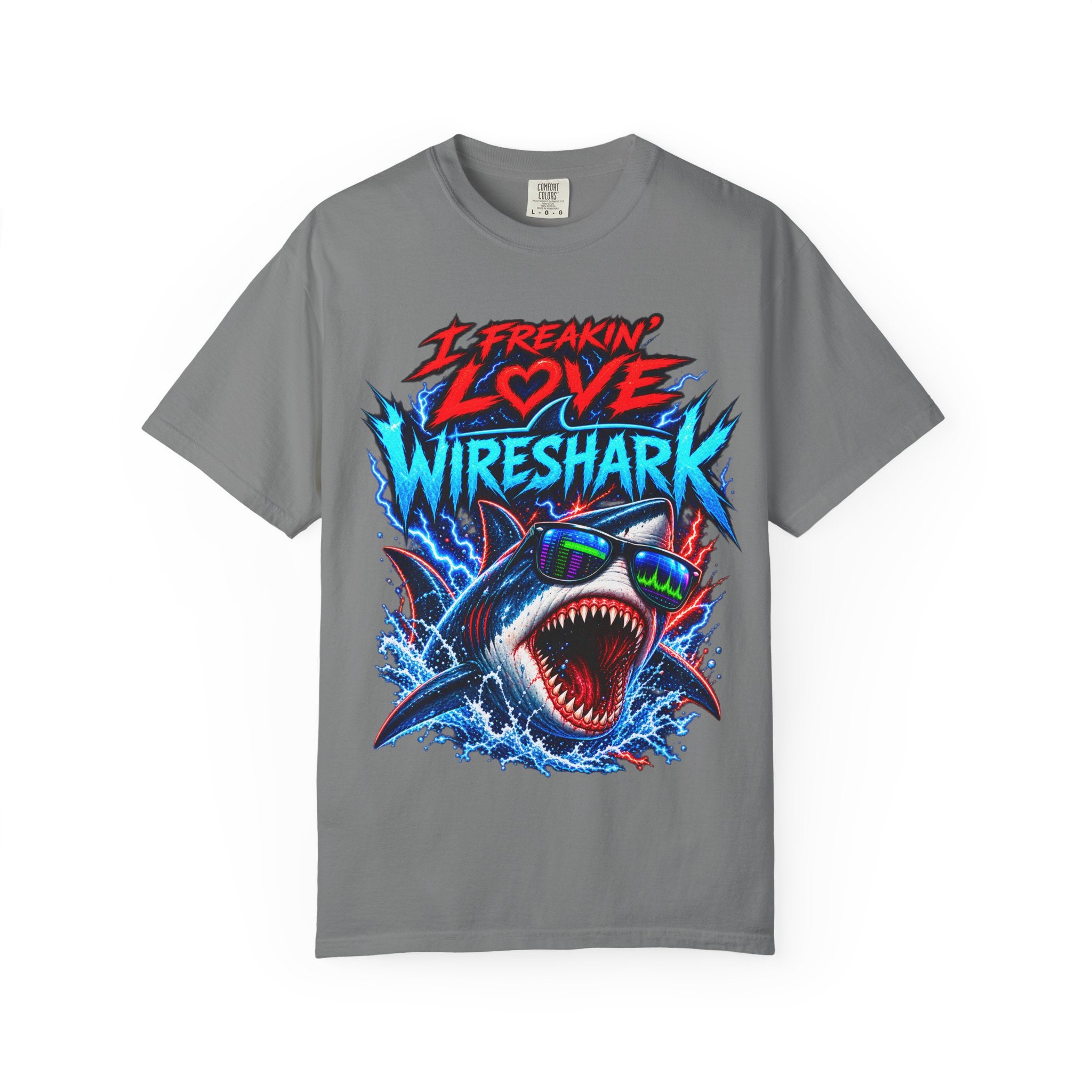 I Freakin' Love Wireshark T-Shirt | Retro Shark Network Tee (It's Not Working — "I Can't Connect!")