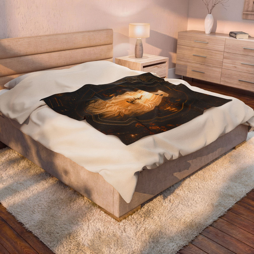 Boo Candle | Velveteen Plush Blanket