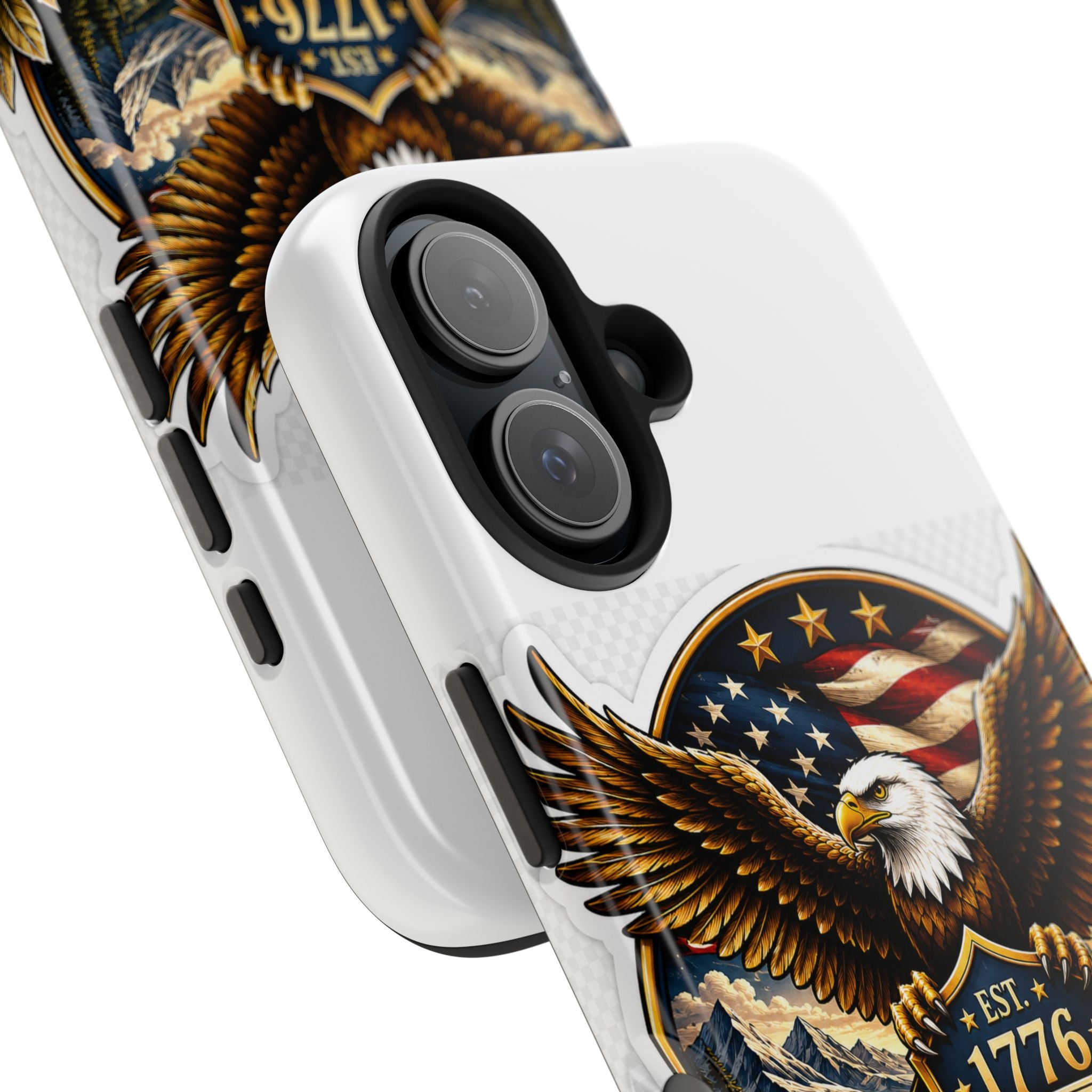 Patriotic Eagle Phone Case — "Liberty & Freedom 1776" Tough Protective Case