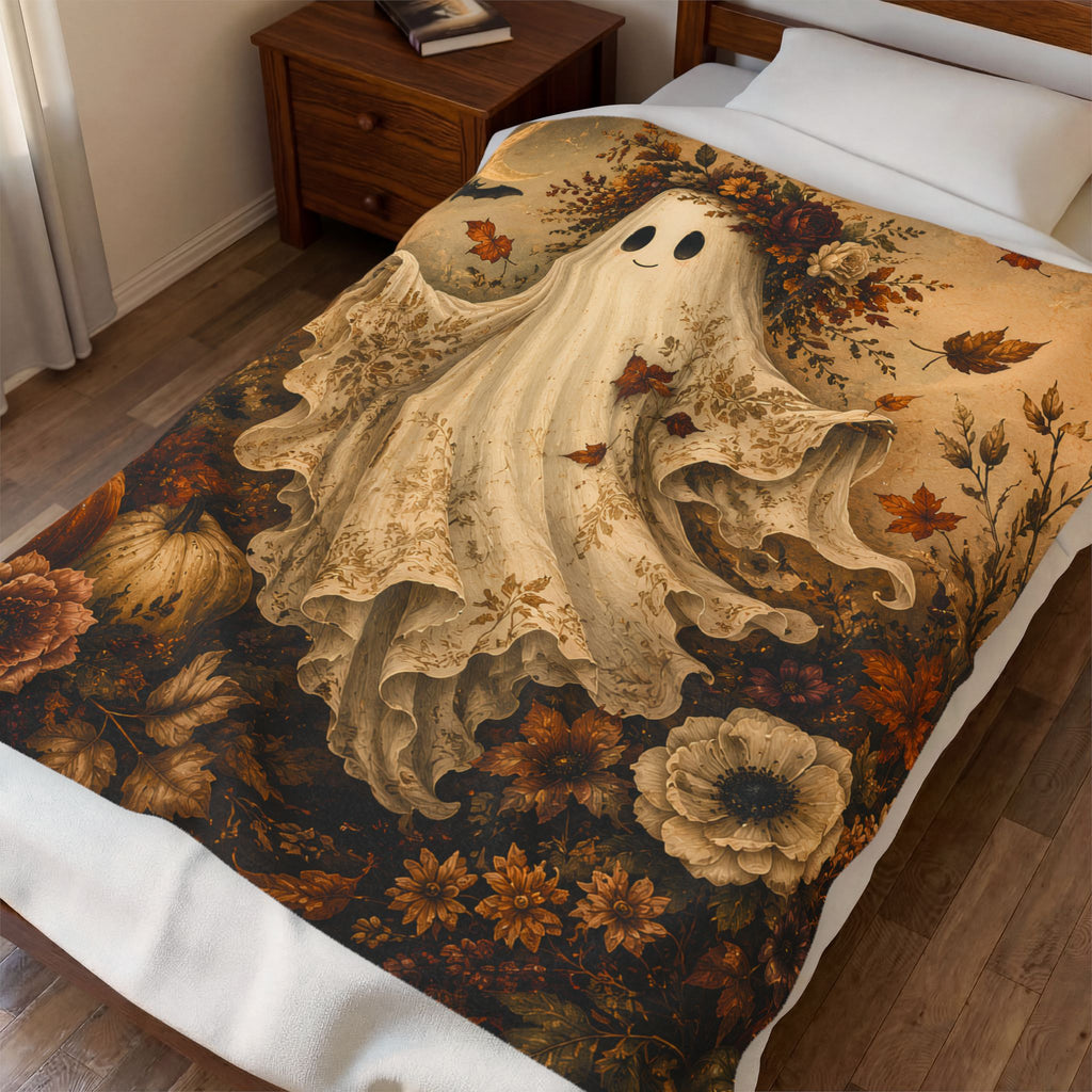 Floral Boot | Velveteen Blanket