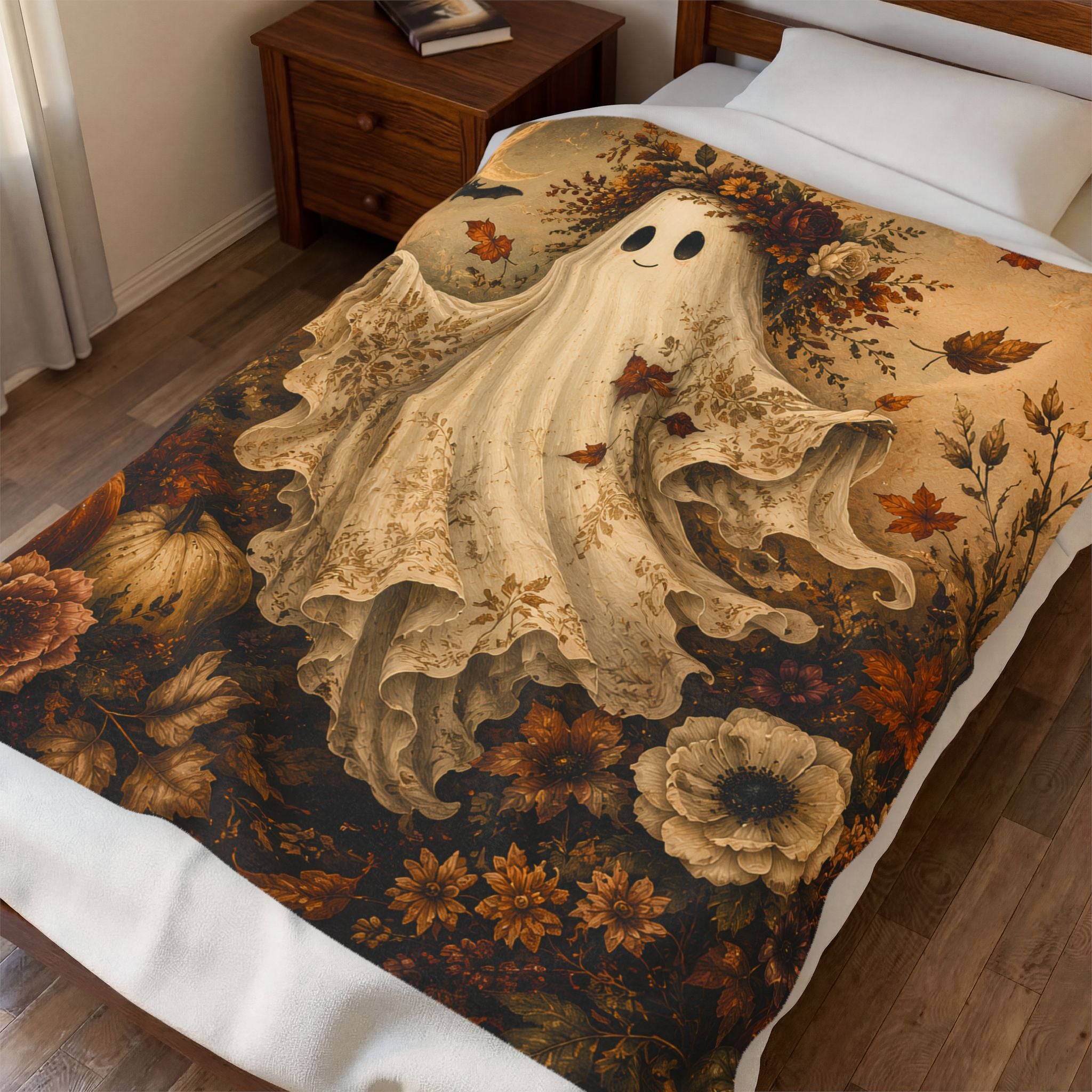 Floral Boot | Velveteen Blanket