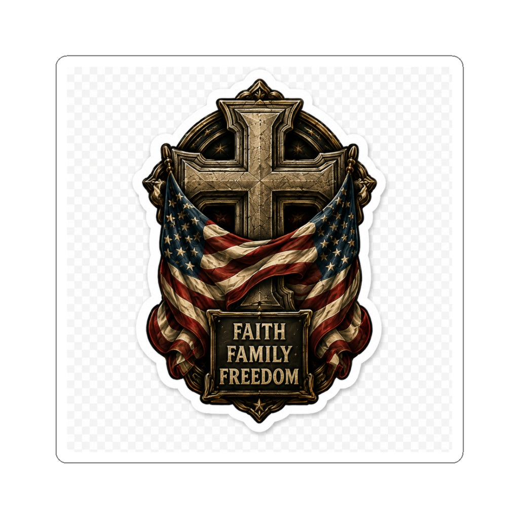 Faith Family Freedom - Kiss-Cut