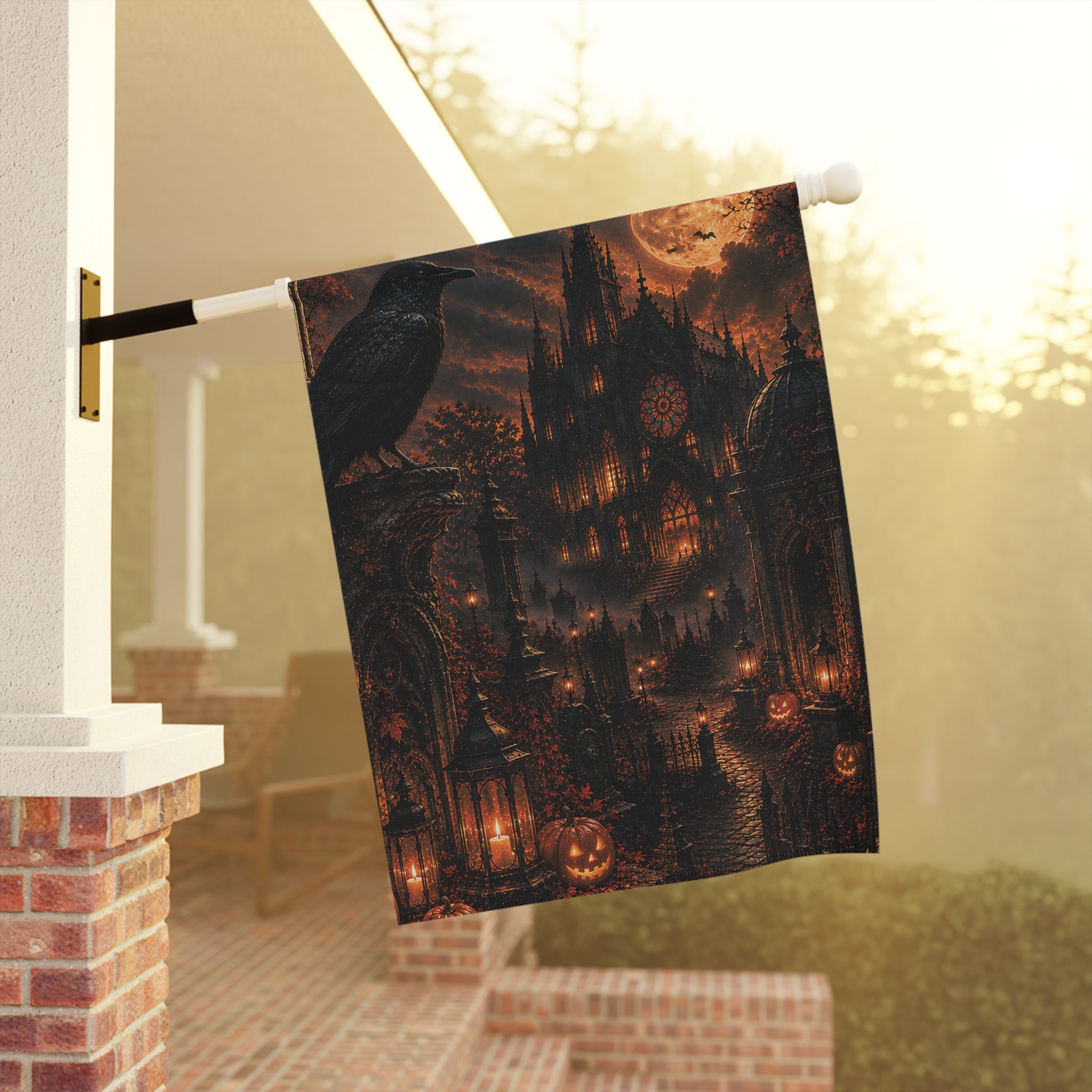 Raven Cathedral | Garden Flag