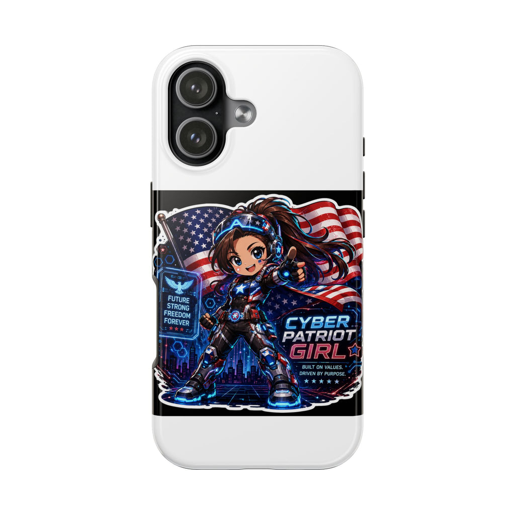 Cyber Patriot Girl | Tough Phone Case