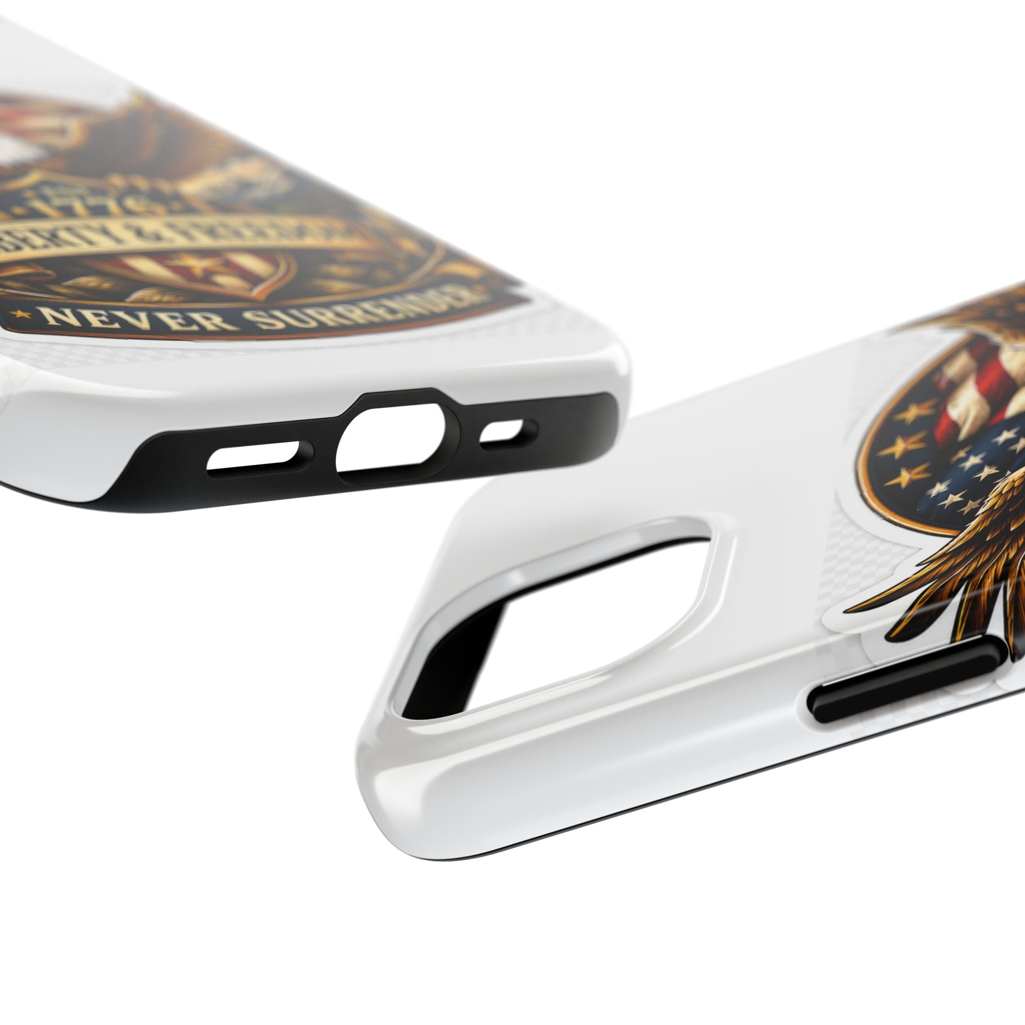 Patriotic Eagle Phone Case — "Liberty & Freedom 1776" Tough Protective Case