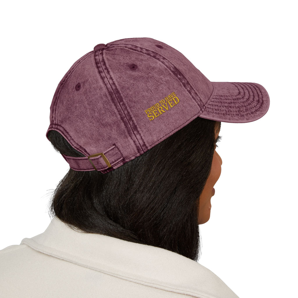 Proud To Have Served Vintage Cap (Embroidery)