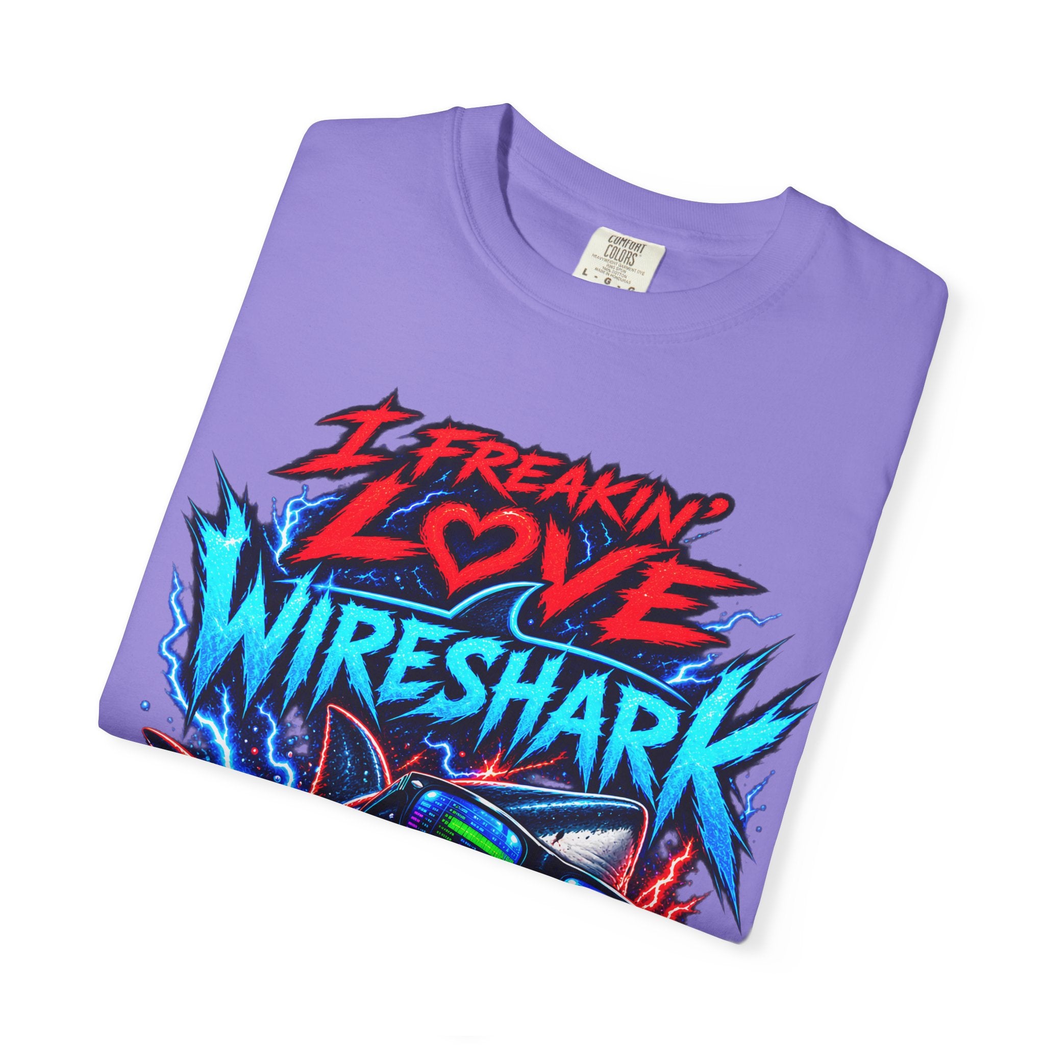 I Freakin' Love Wireshark T-Shirt | Retro Shark Network Tee (It's Not Working — "I Can't Connect!")