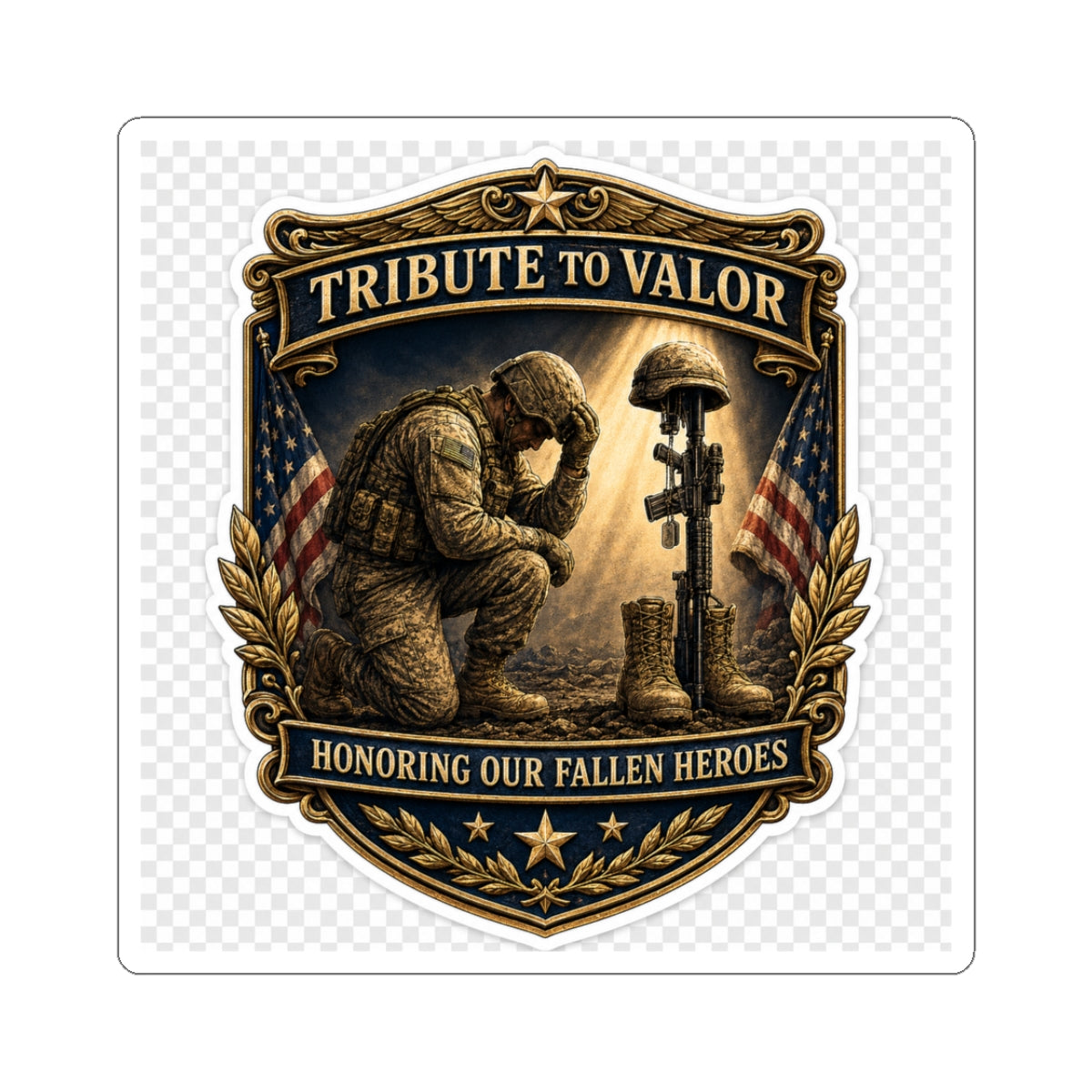 Tribute to Valor Die — Kiss-Cut