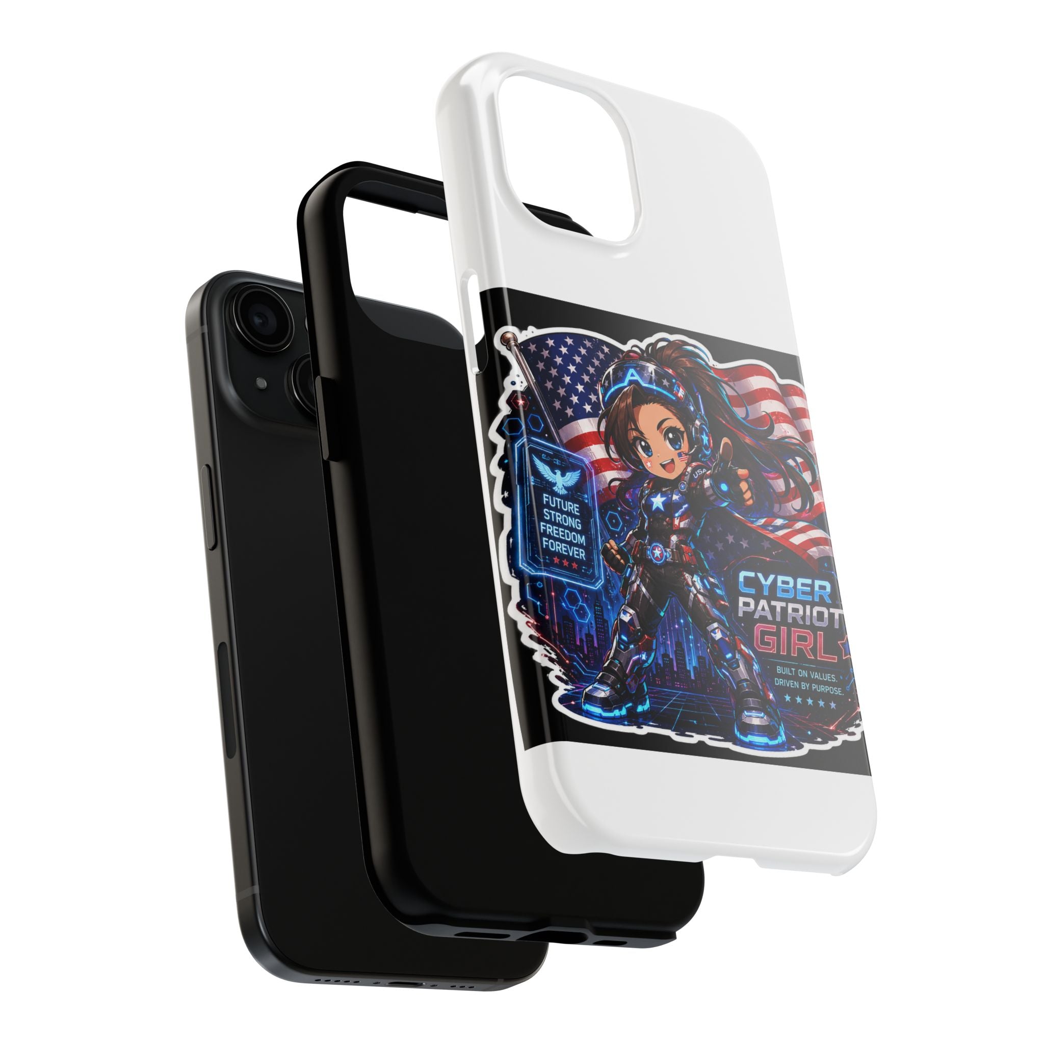 Cyber Patriot Girl | Tough Phone Case