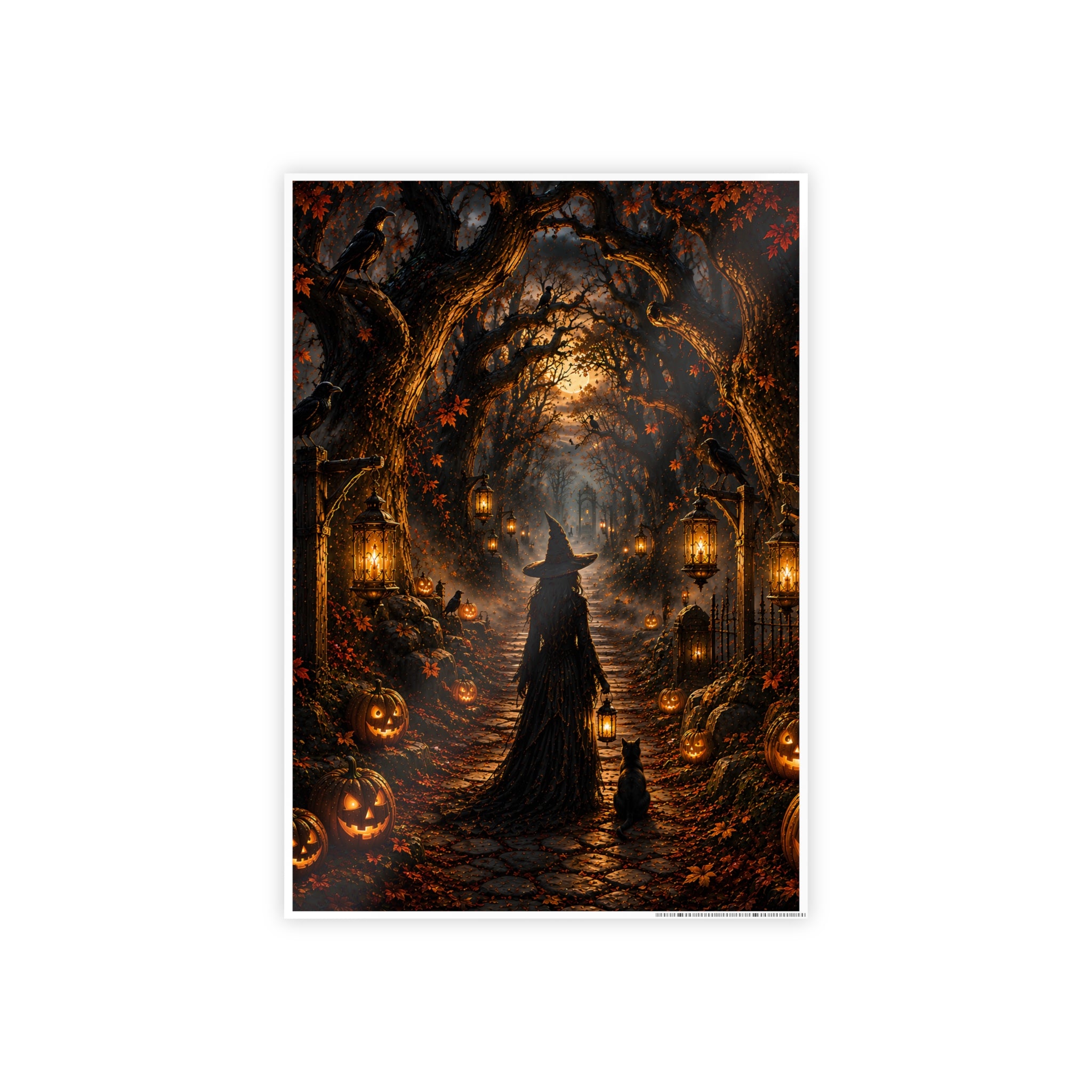 Hollowed Woods Witch | Poster Pumpkin Path Wall Art