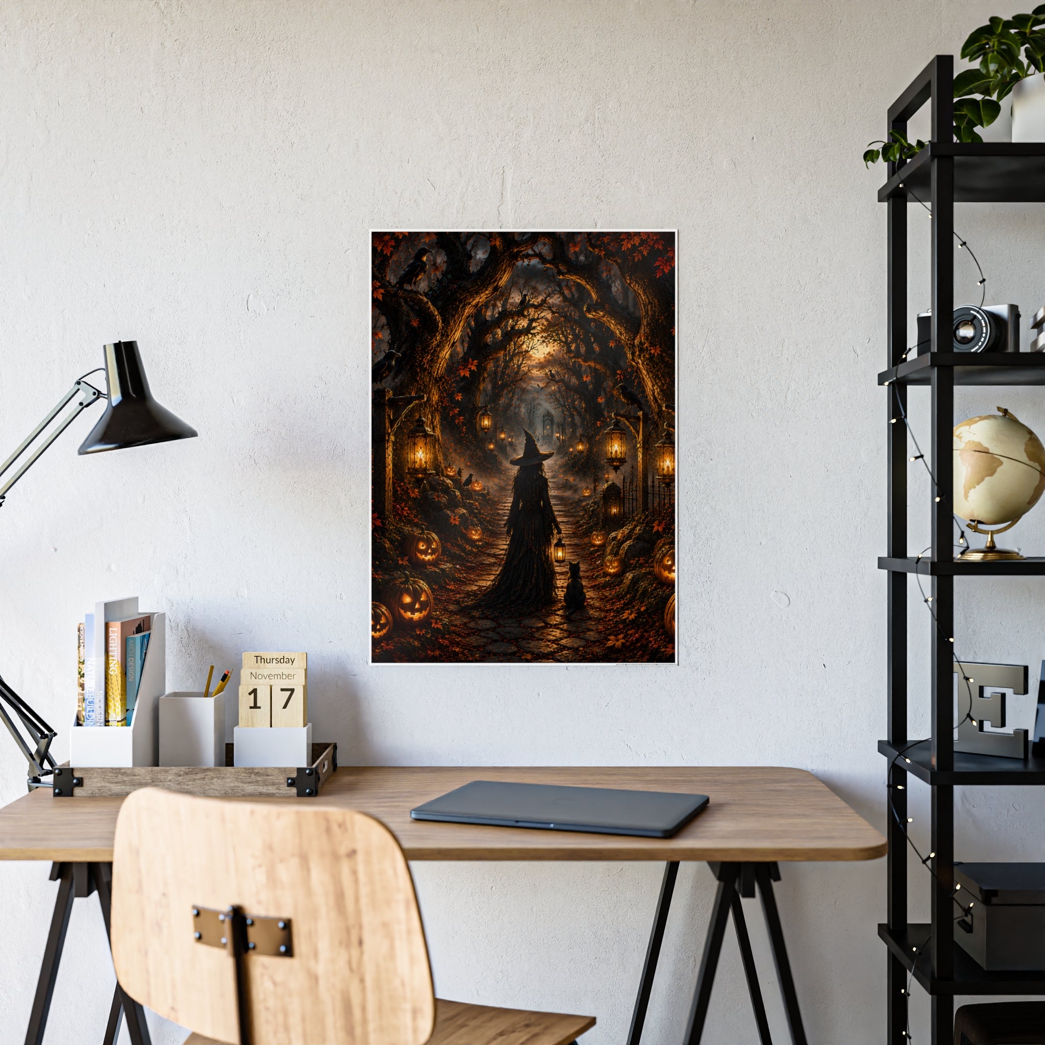 Hollowed Woods Witch | Poster Pumpkin Path Wall Art