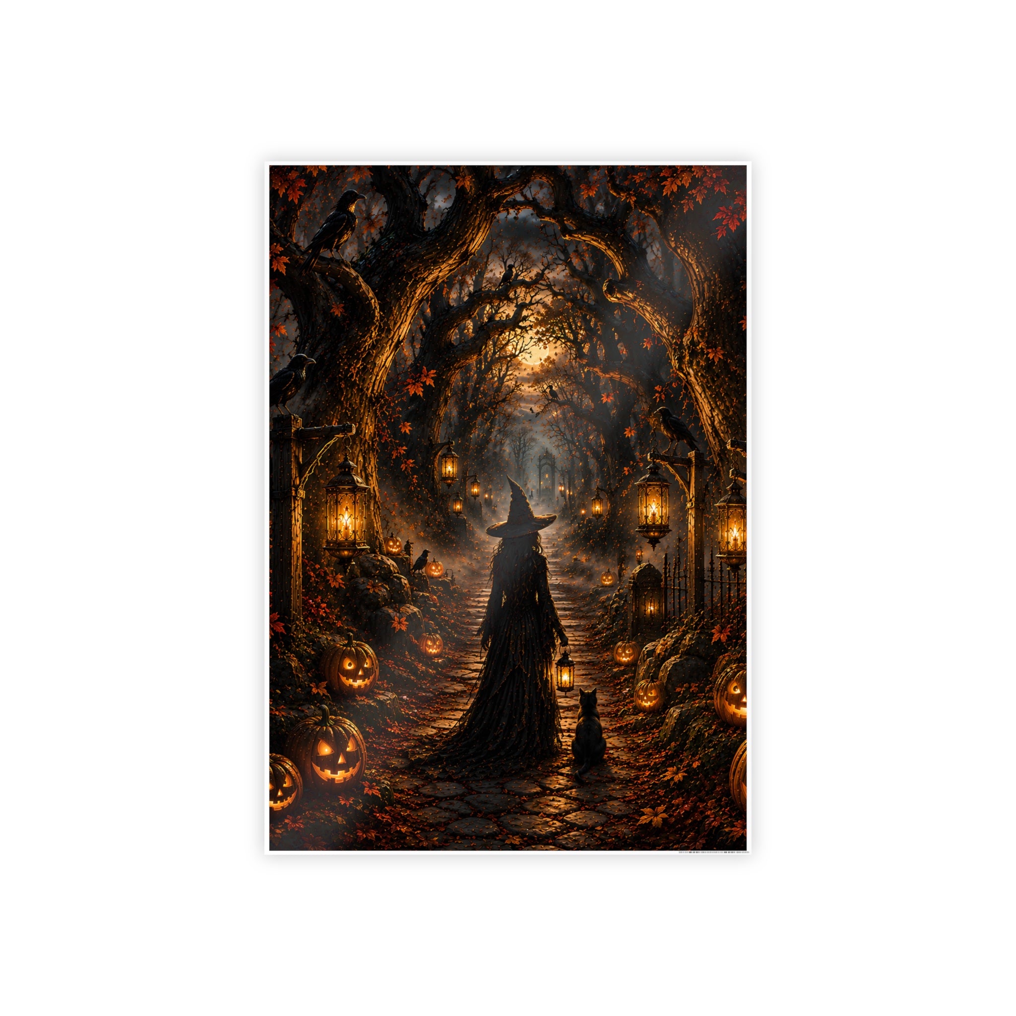 Hollowed Woods Witch | Poster Pumpkin Path Wall Art
