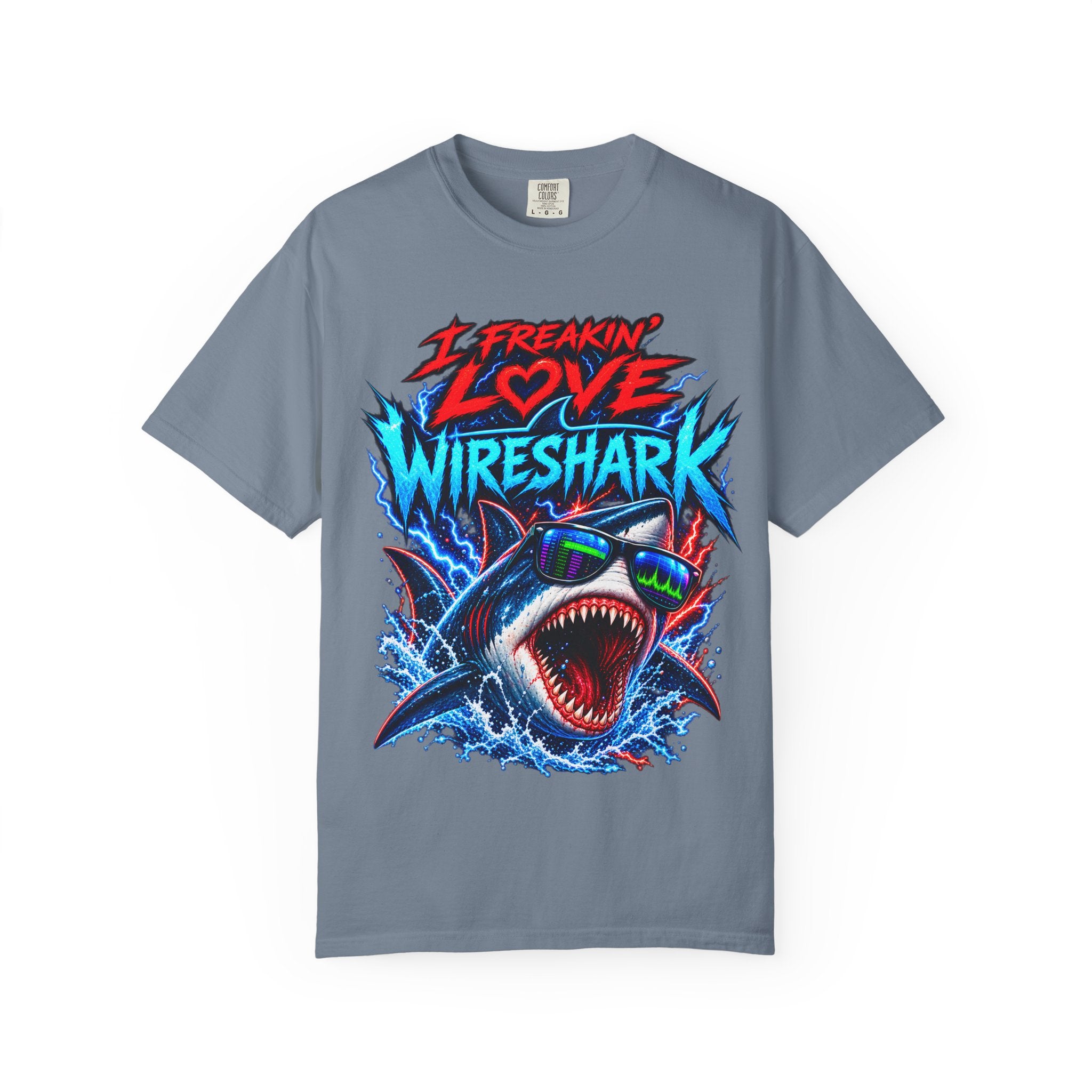 I Freakin' Love Wireshark T-Shirt | Retro Shark Network Tee (It's Not Working — "I Can't Connect!")