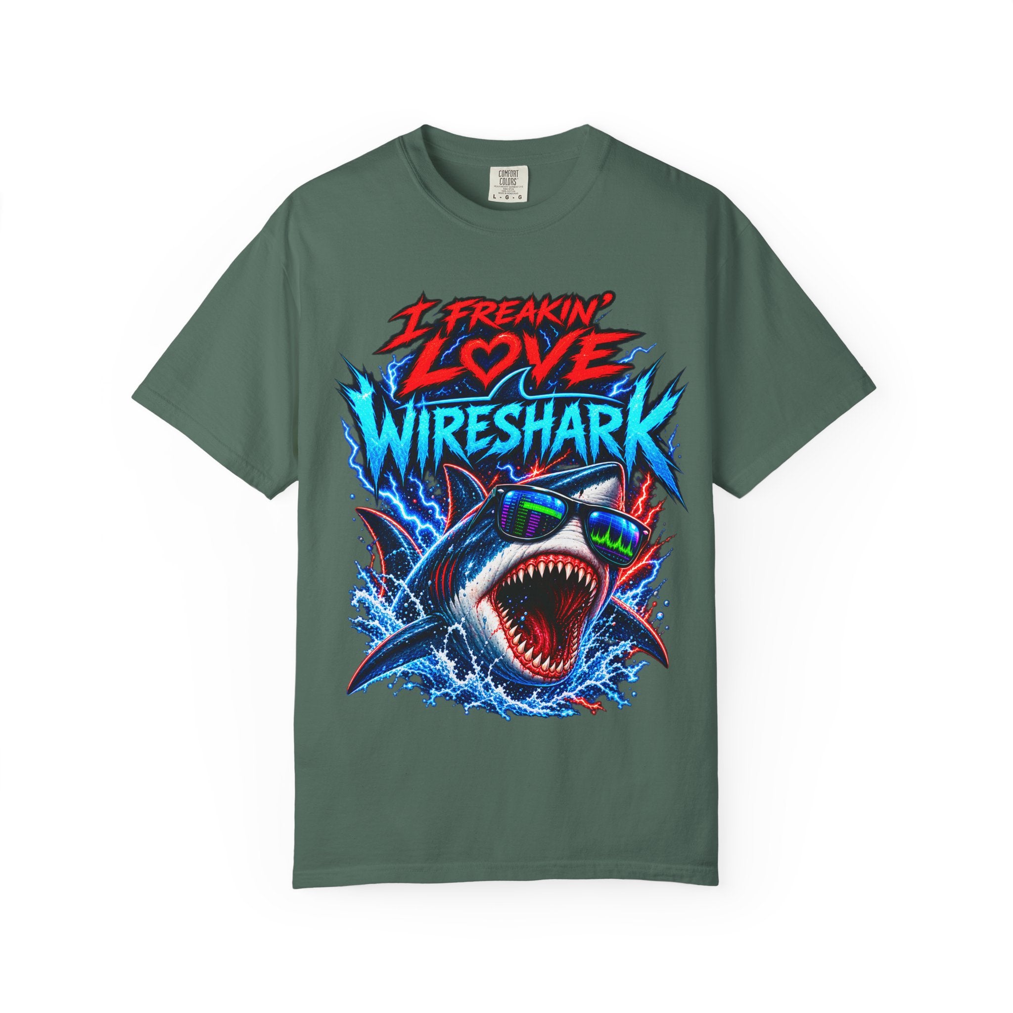 I Freakin' Love Wireshark T-Shirt | Retro Shark Network Tee (It's Not Working — "I Can't Connect!")