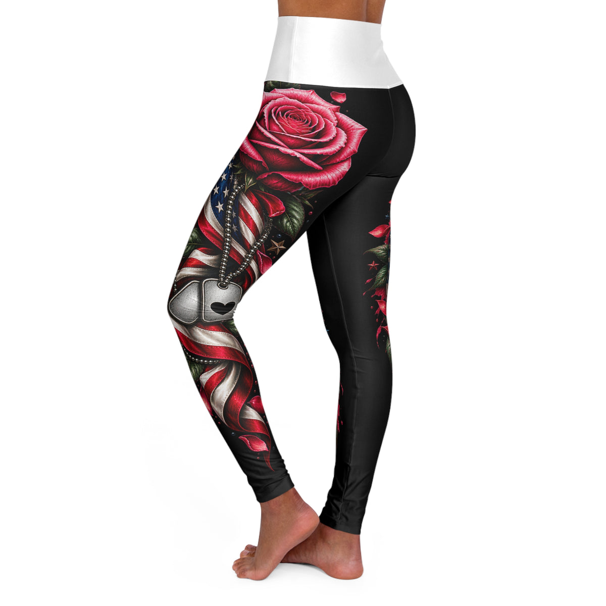 Beauty with a Purpose Leggings - White Waistband