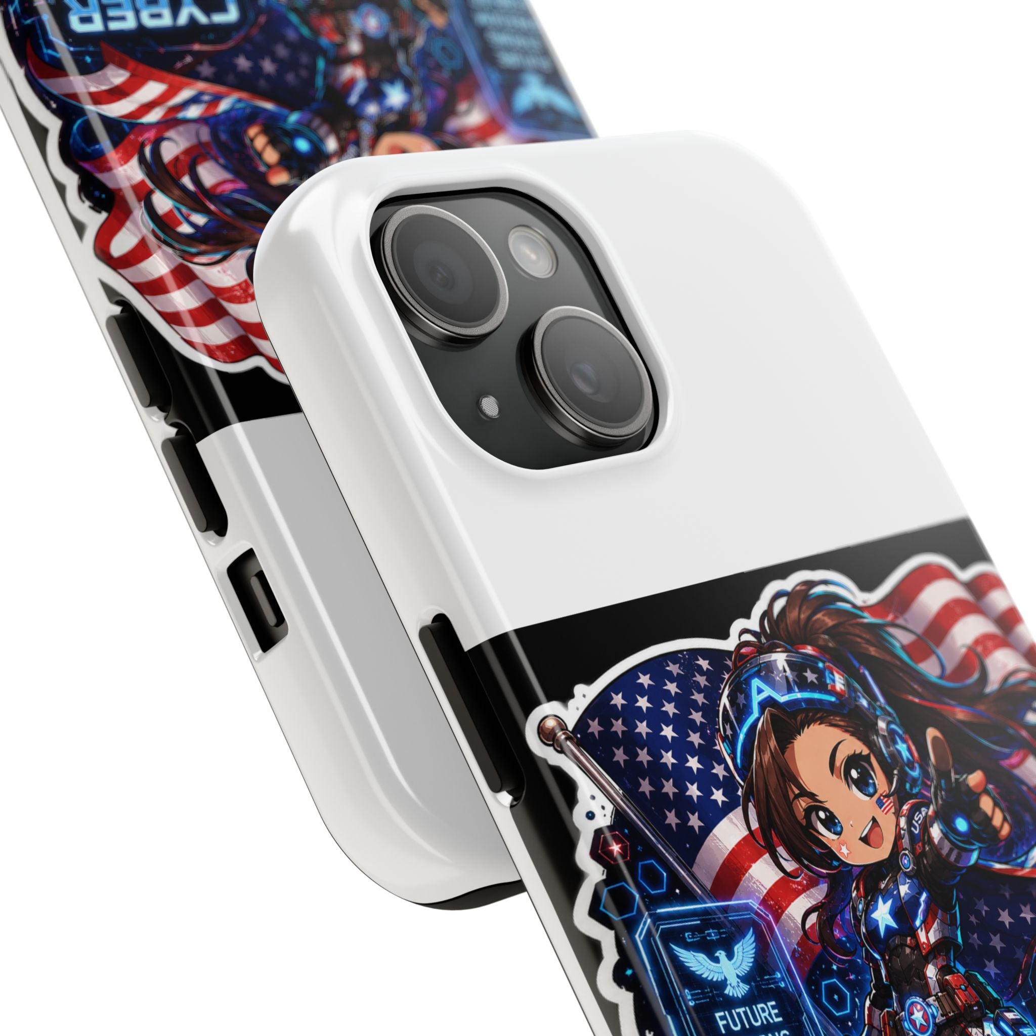 Cyber Patriot Girl | Tough Phone Case