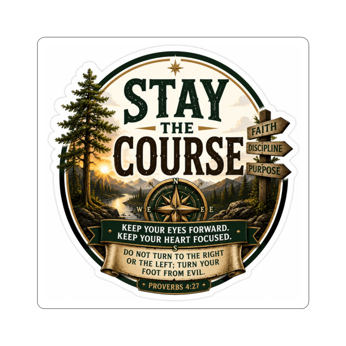 Stay the Course — Kiss-Cut