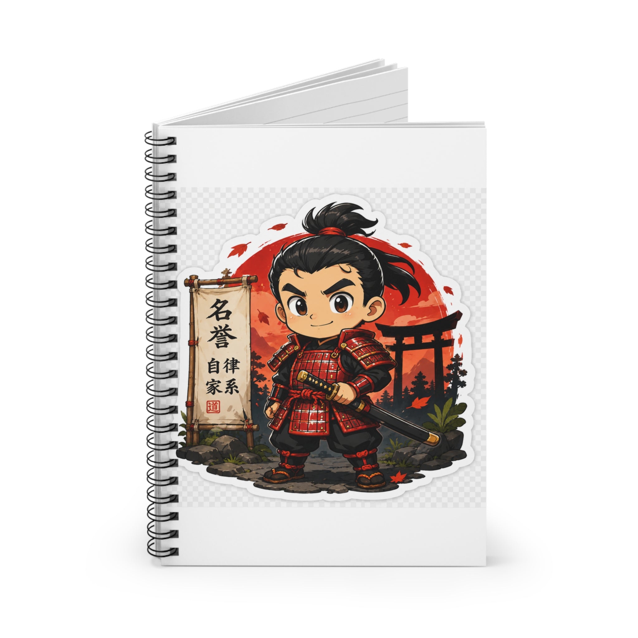 Chibi Samurai | Spiral Notebook