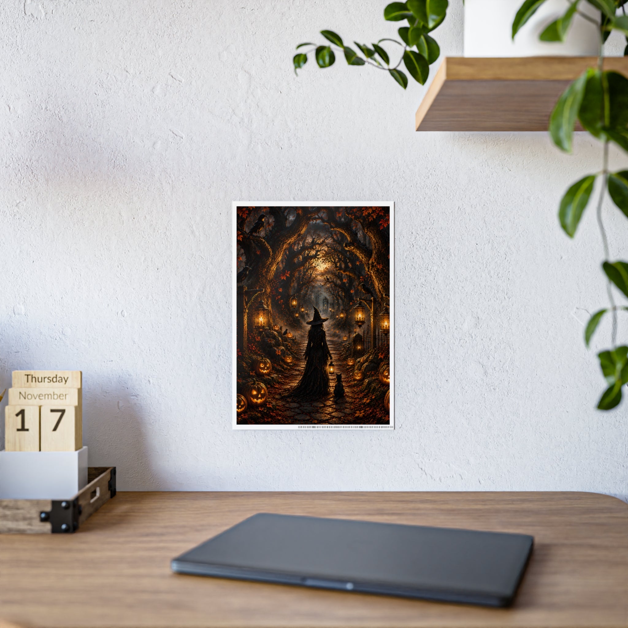 Hollowed Woods Witch | Poster Pumpkin Path Wall Art