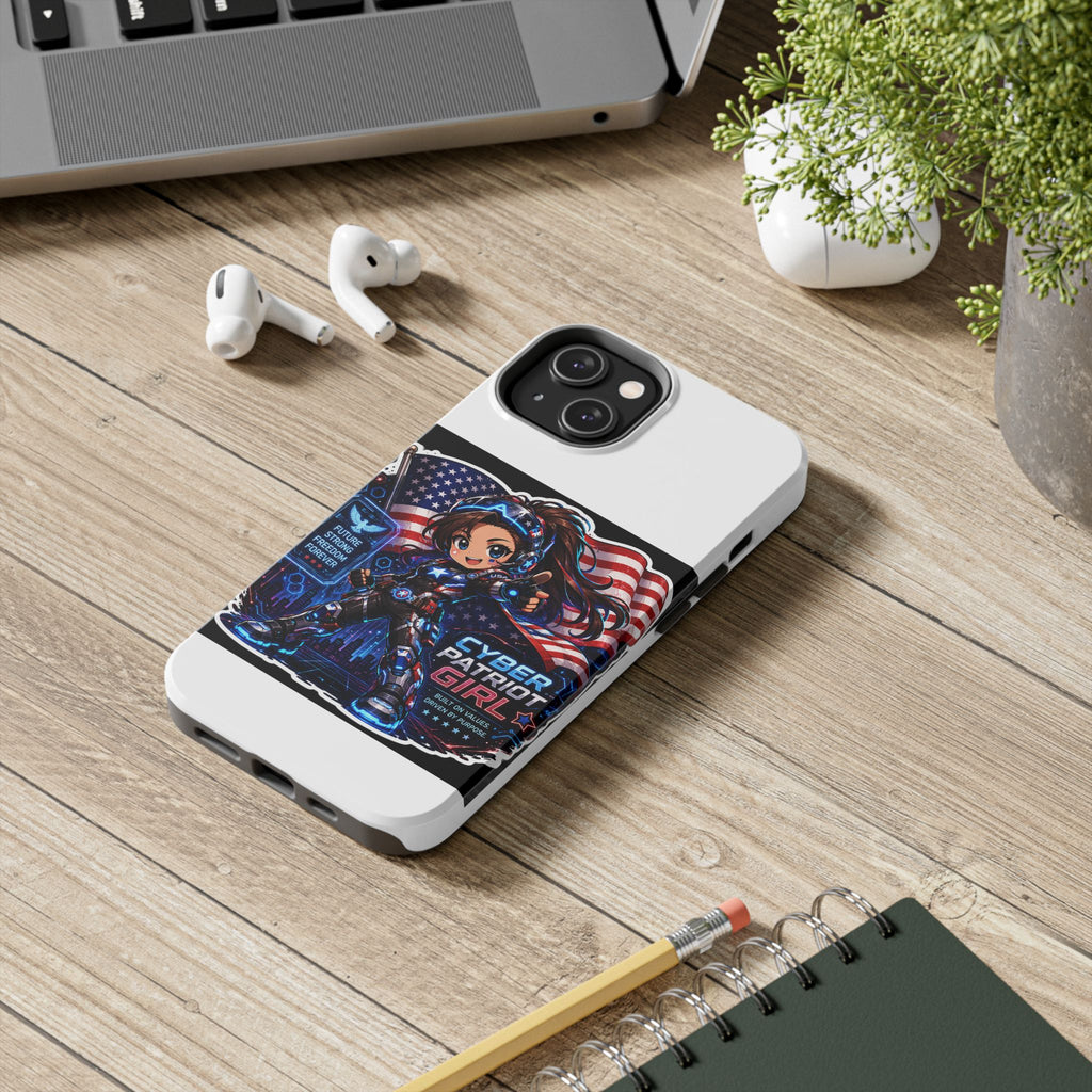 Cyber Patriot Girl | Tough Phone Case