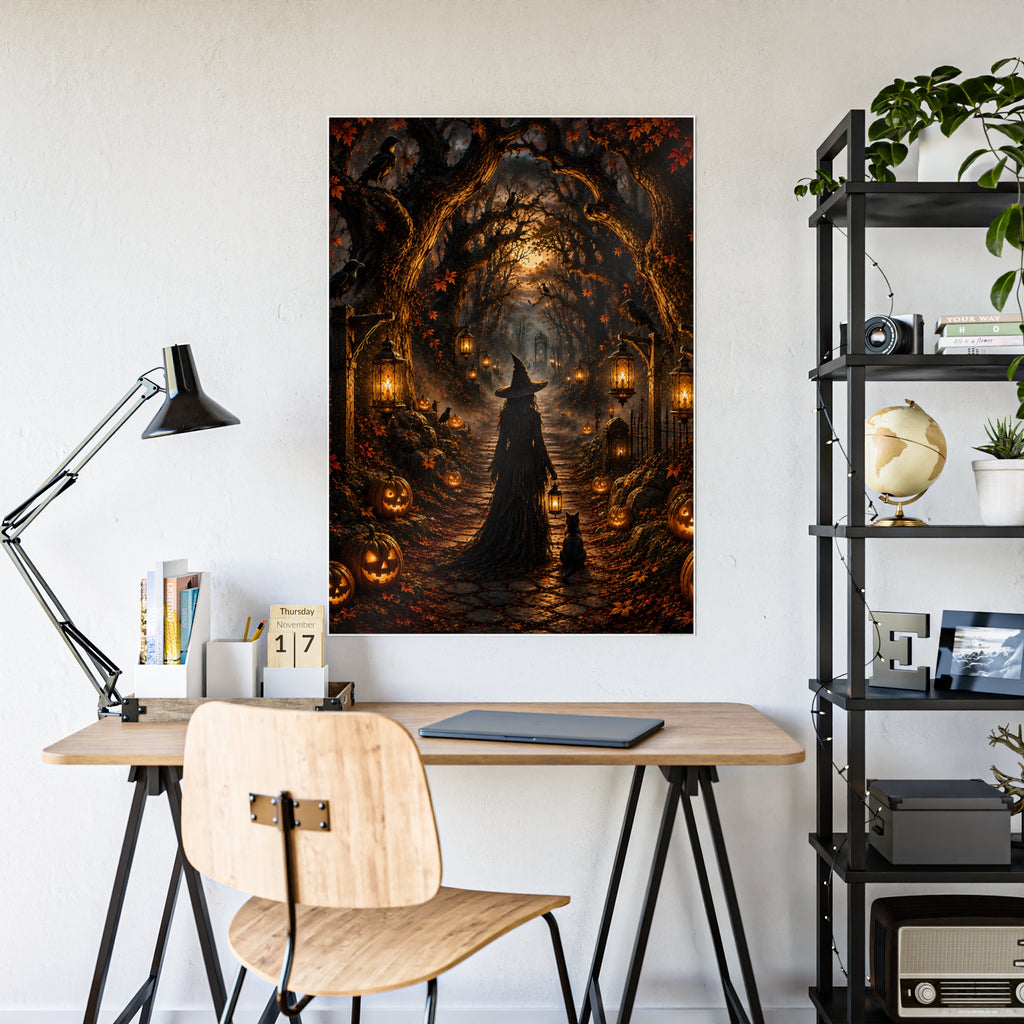 Hollowed Woods Witch | Poster Pumpkin Path Wall Art