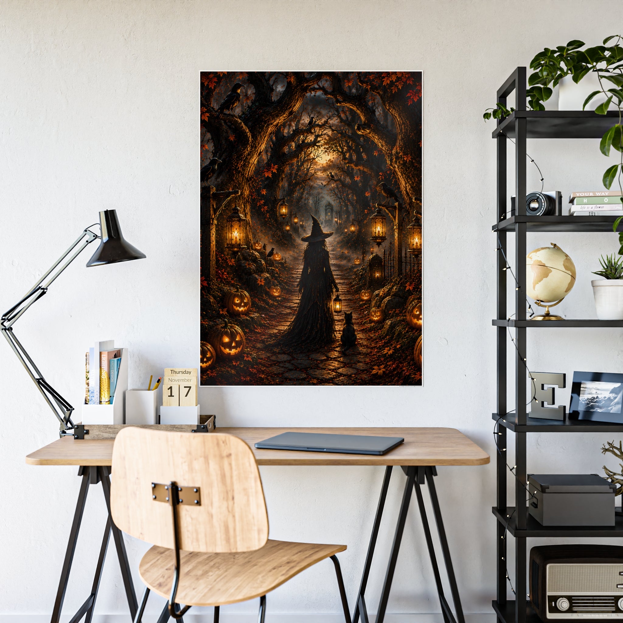 Hollowed Woods Witch | Poster Pumpkin Path Wall Art
