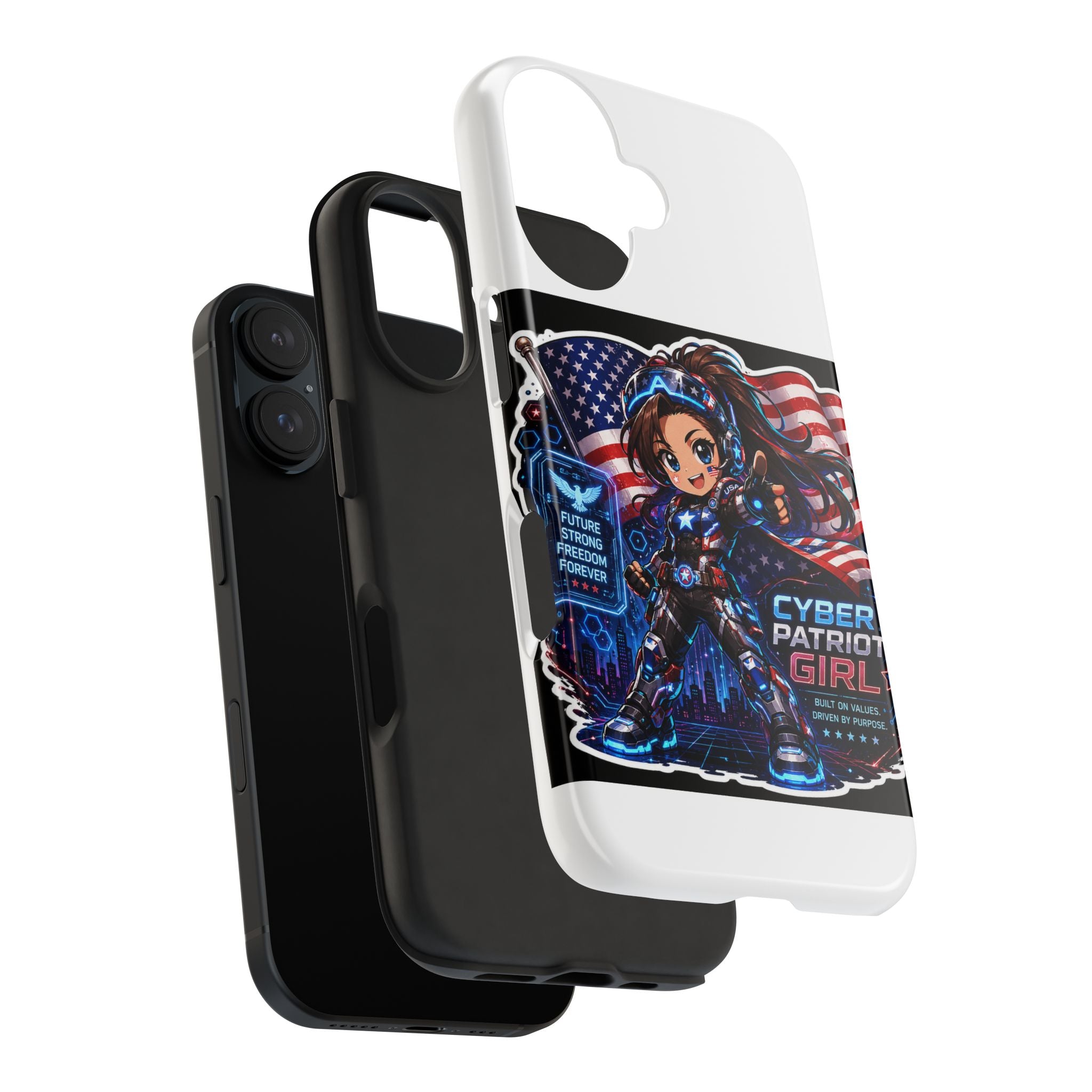 Cyber Patriot Girl | Tough Phone Case