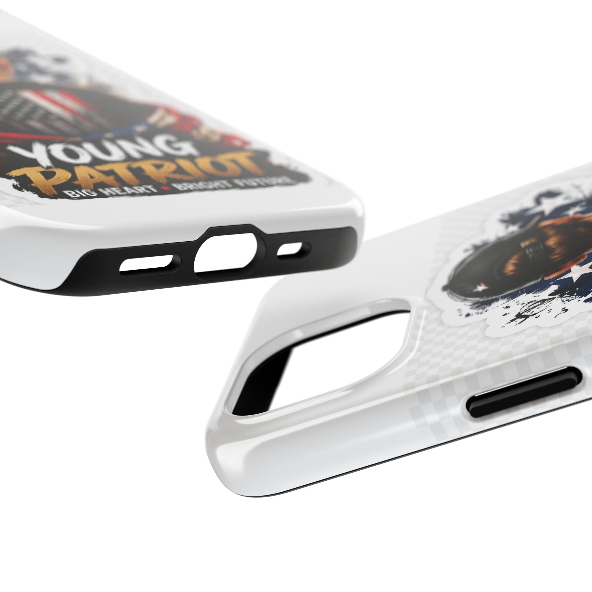 Young Patriot Tough Phone Case — American Flag Kid Design