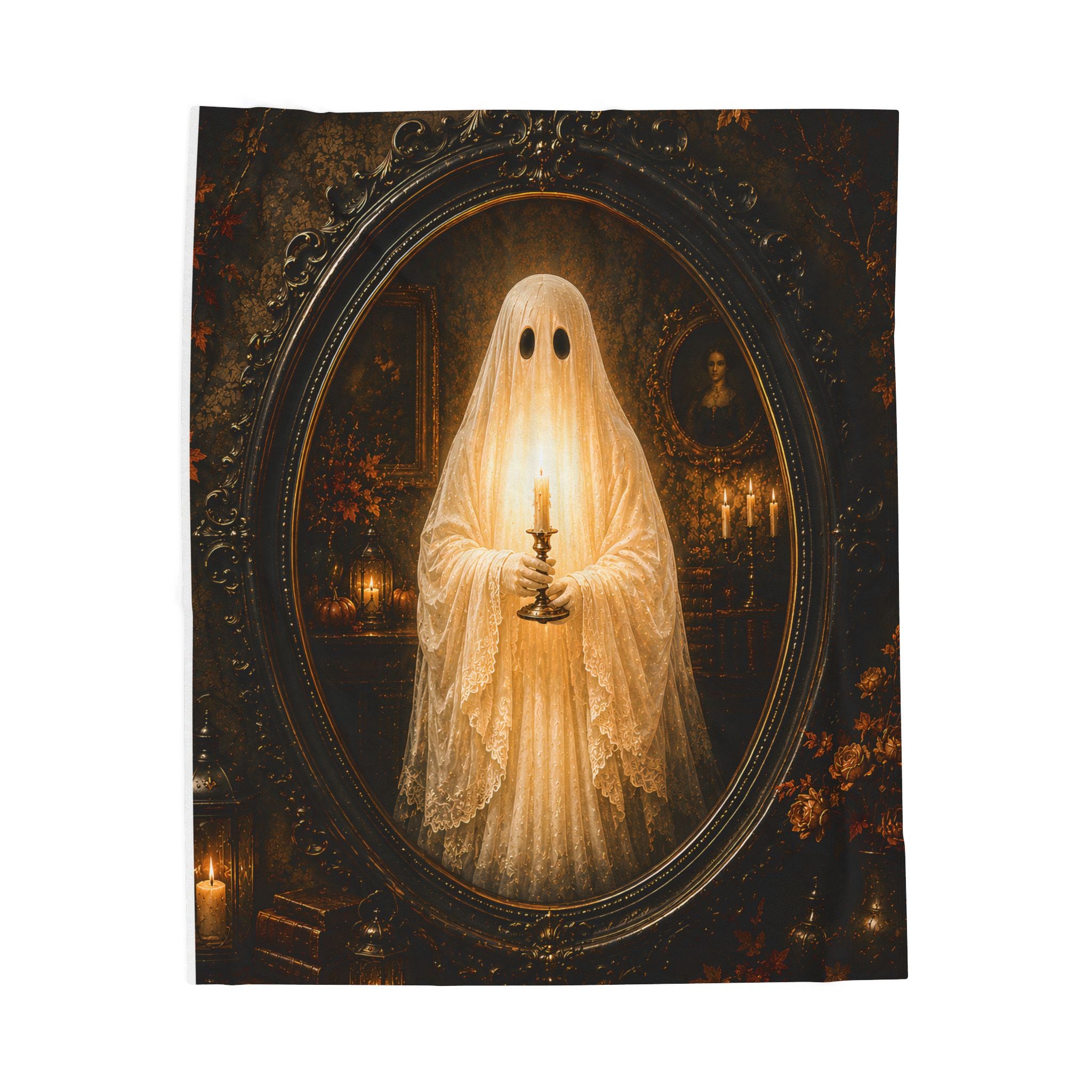 Boo Candle | Velveteen Plush Blanket