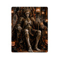 Skeleton King Acrylic Wall Art Panel — Gothic Halloween Home Decor