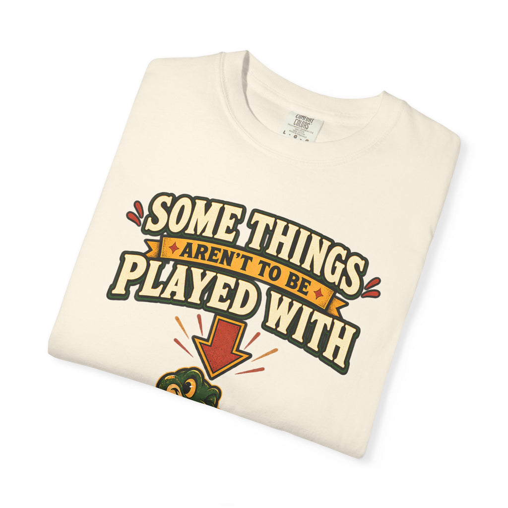 Snake Graphic T-Shirt | "Some Things Aren't to Be Played With, This One You Can" (I Won't Bite)