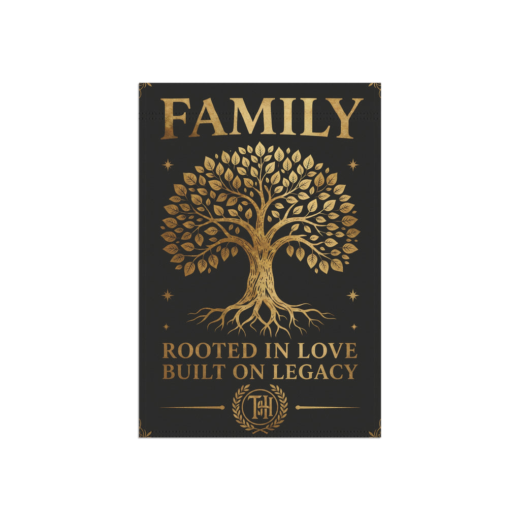 Family Heritage Garden Flag | Rooted in Love, Built on Legacy