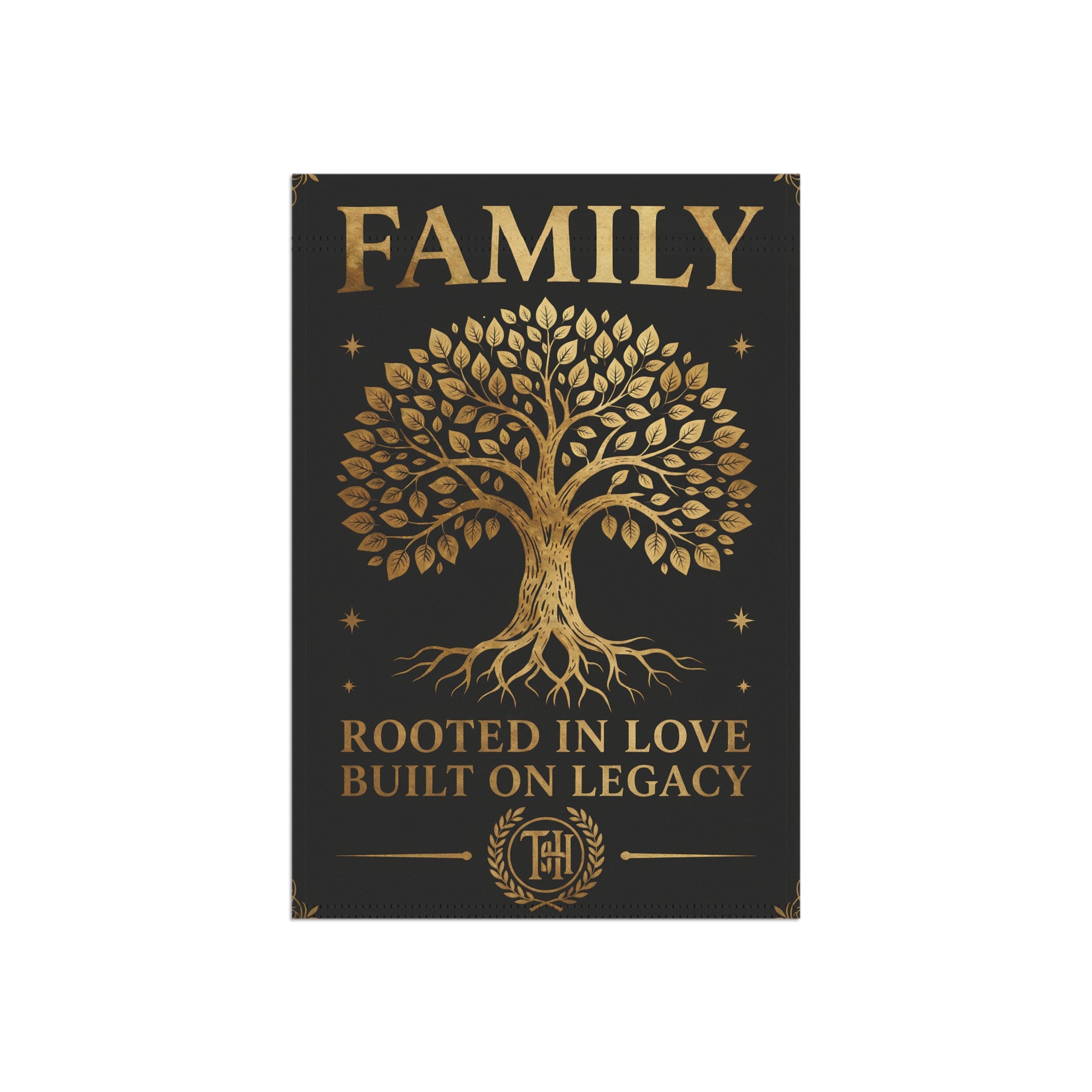 Family Heritage Garden Flag | Rooted in Love, Built on Legacy
