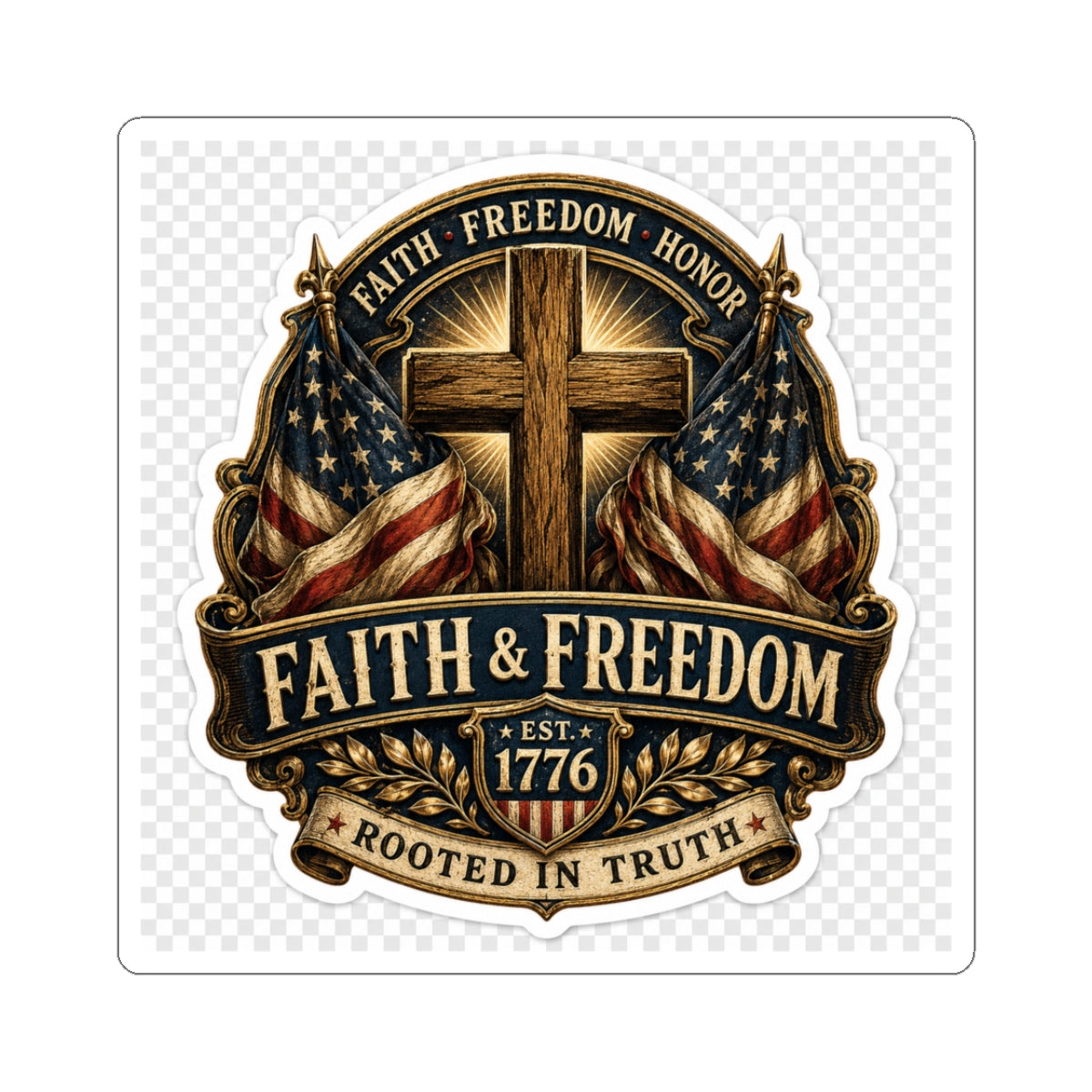 Faith & Freedom — Kiss-Cut