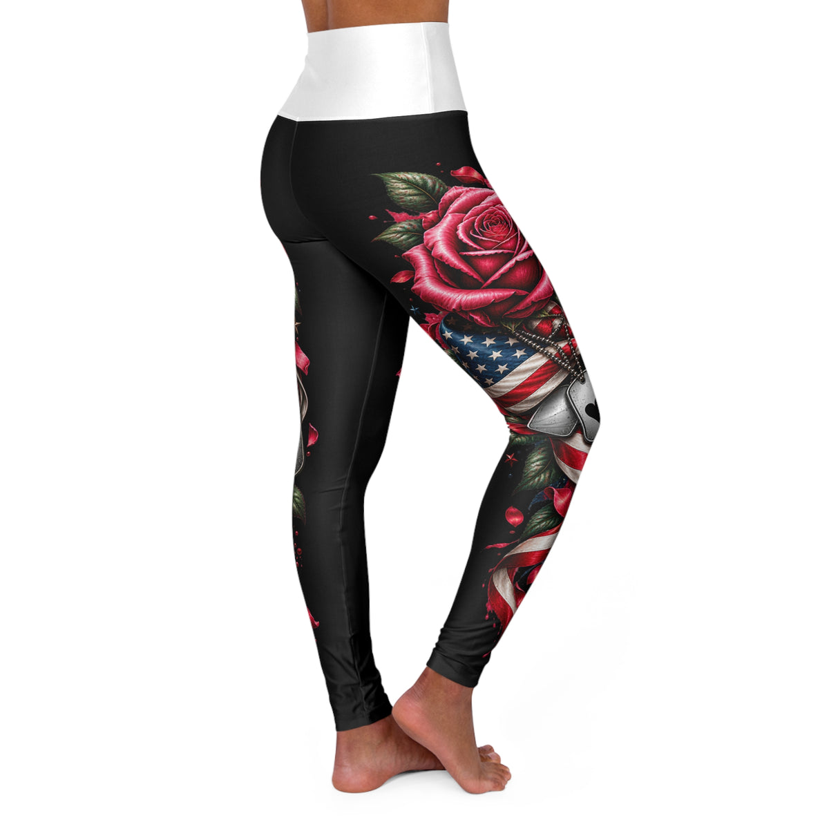 Beauty with a Purpose Leggings - White Waistband