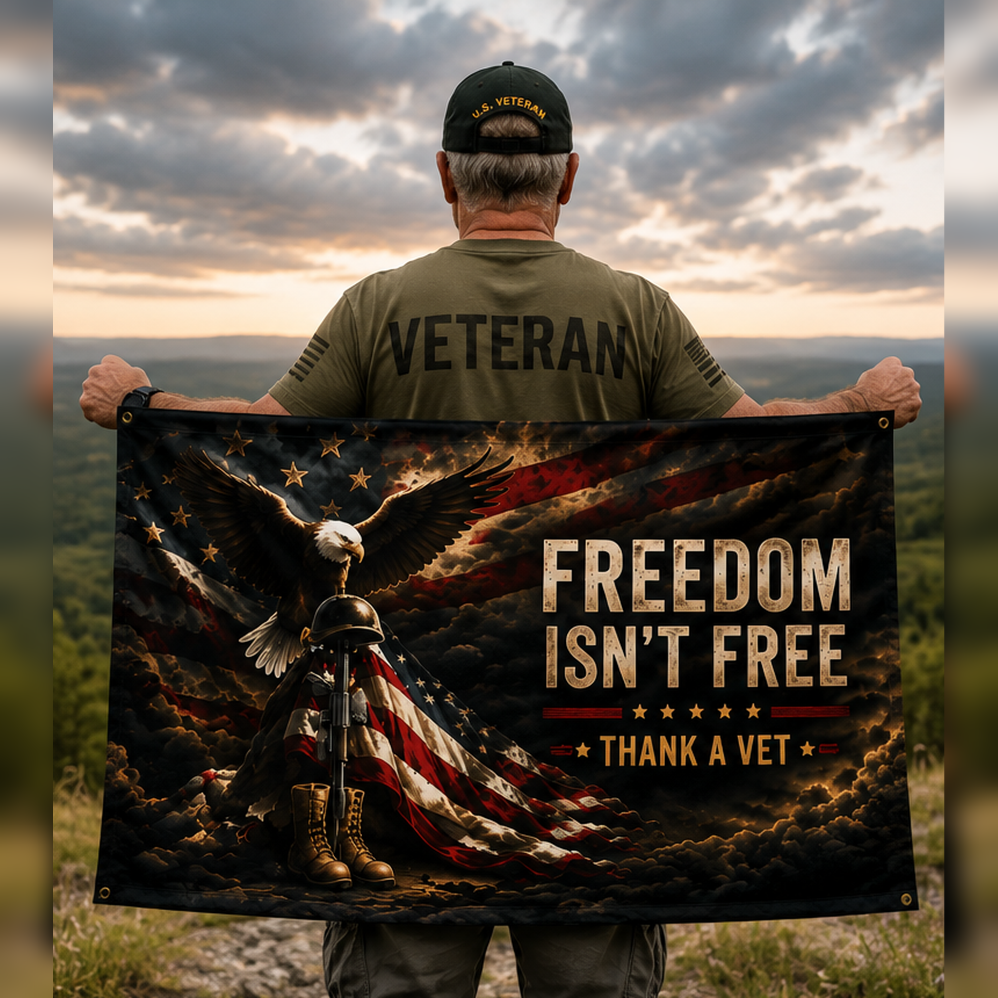 Freedom Isn't Free | Double-Sided Flag