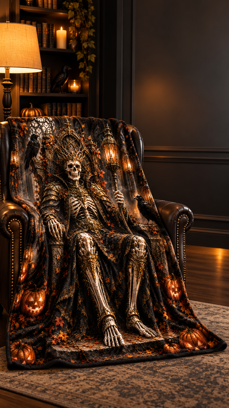 Bone King | Velveteen Plush Blanket