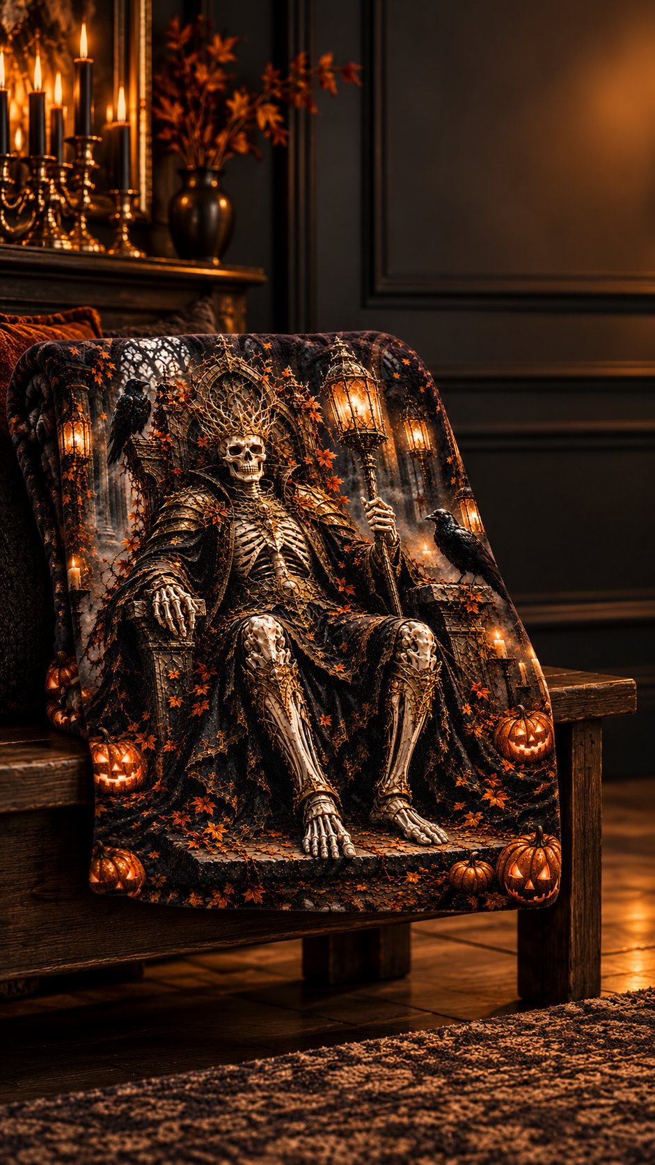 Bone King | Velveteen Plush Blanket
