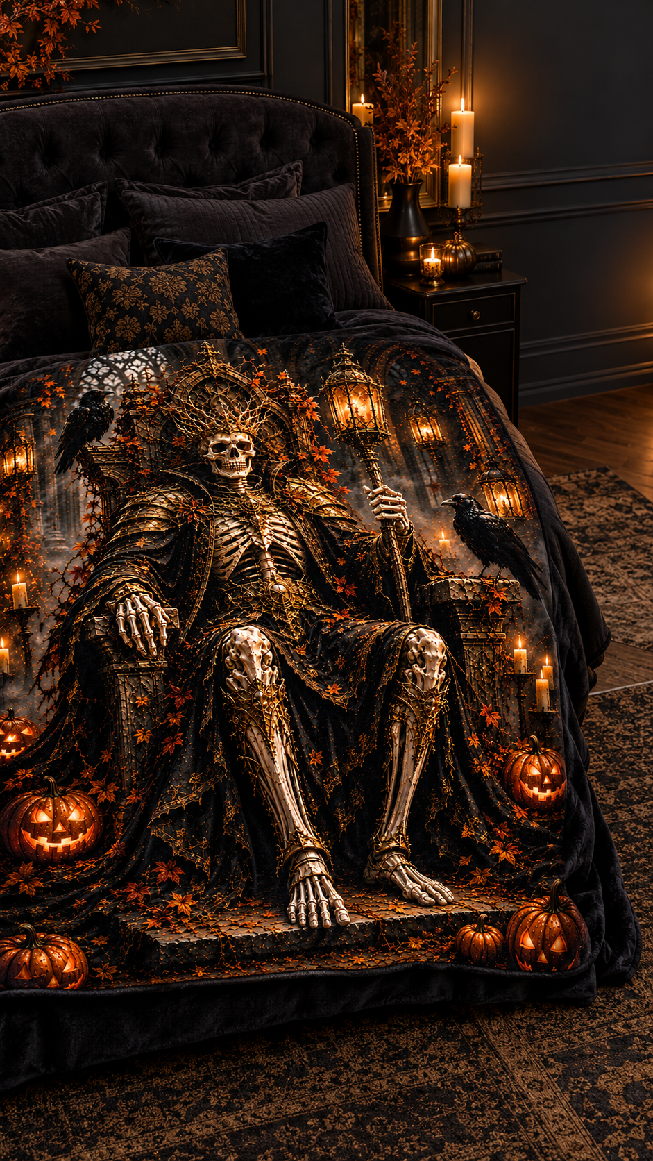 Bone King | Velveteen Plush Blanket