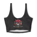 Patriotic Rose Sports Bra — "Beauty With a Purpose" (Faith • Strength • Service)