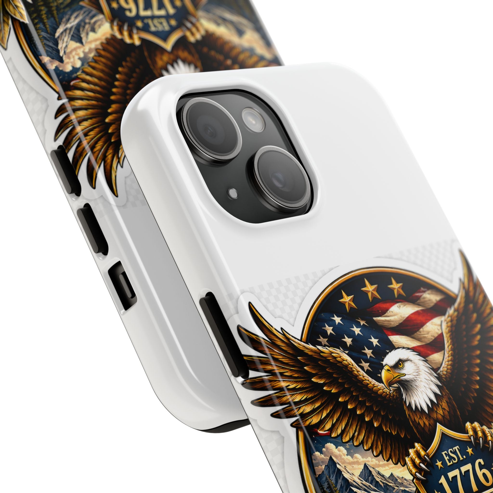 Patriotic Eagle Phone Case — "Liberty & Freedom 1776" Tough Protective Case