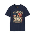 Veteran DD-214 Tribute T-Shirt — "My DD-214 Is My Contribution To 250 Years of American History"